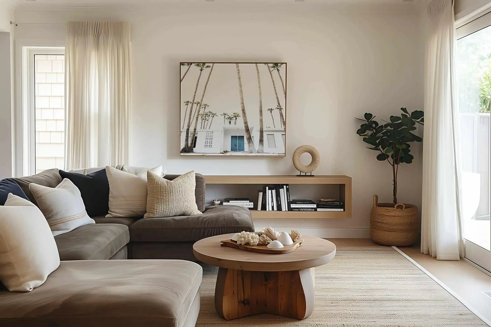 Palm Springs 2444 SQ | Framed Canvas Art Print from Olive et Oriel where you can shop wallpaper and artworks online