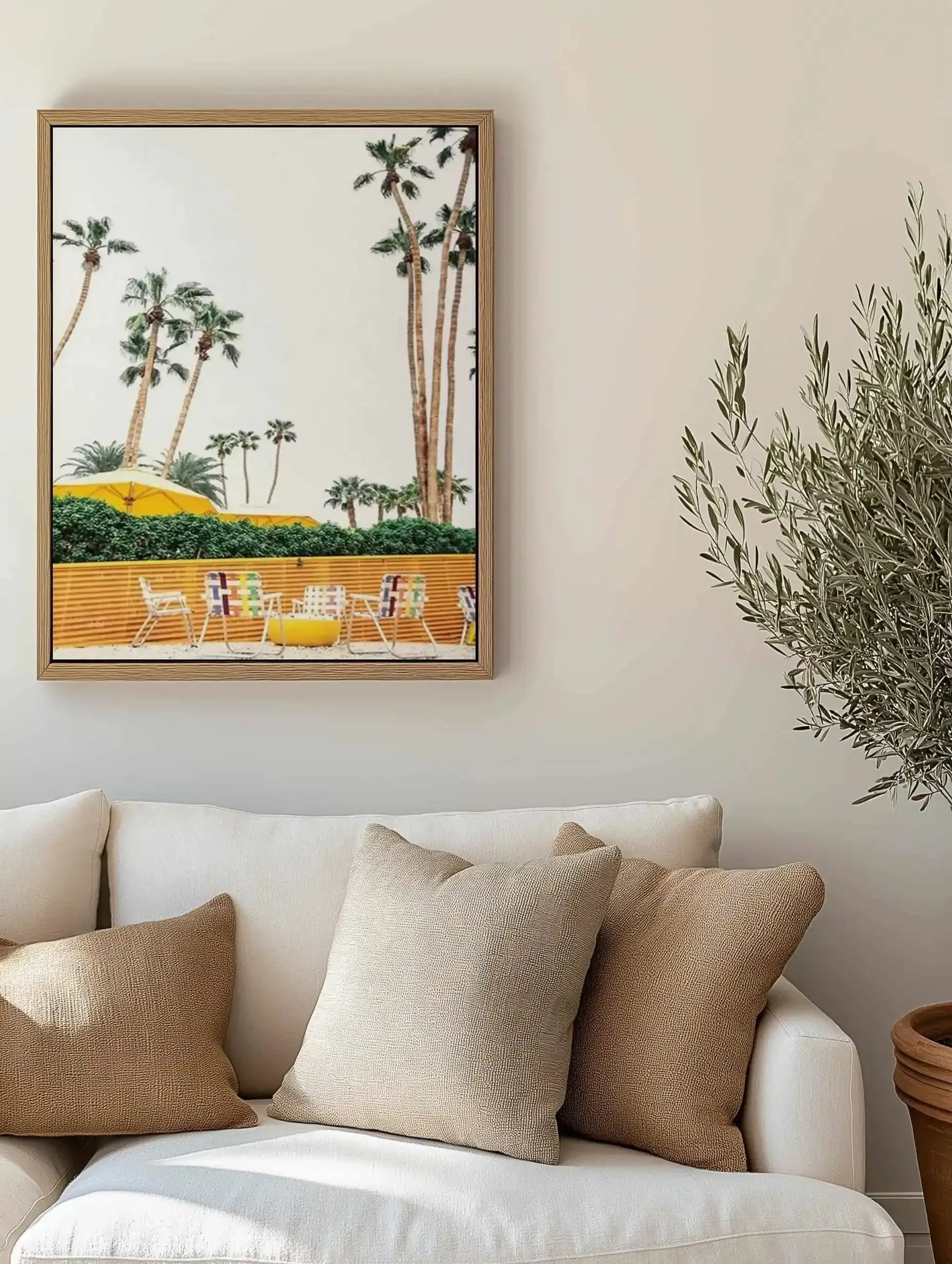 Palm Springs 323 | Framed Canvas Art Print from Olive et Oriel where you can shop wallpaper and artworks online