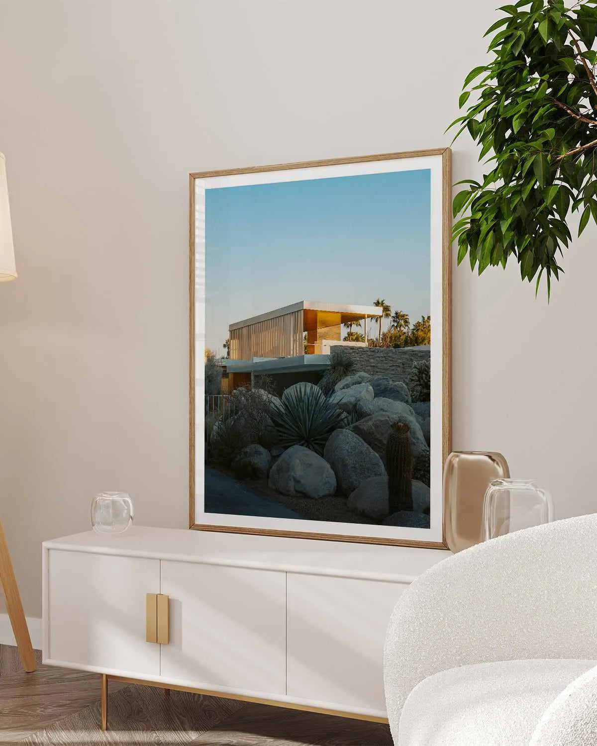 Palm Springs Condo by Finn Skagn Art Print from Olive et Oriel where you can shop wallpaper and artworks online
