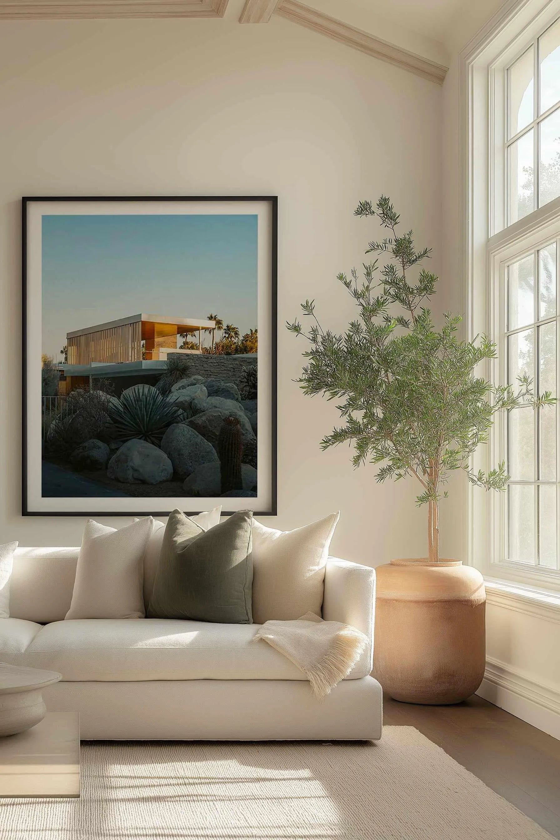 Palm Springs Condo by Finn Skagn Art Print from Olive et Oriel where you can shop wallpaper and artworks online