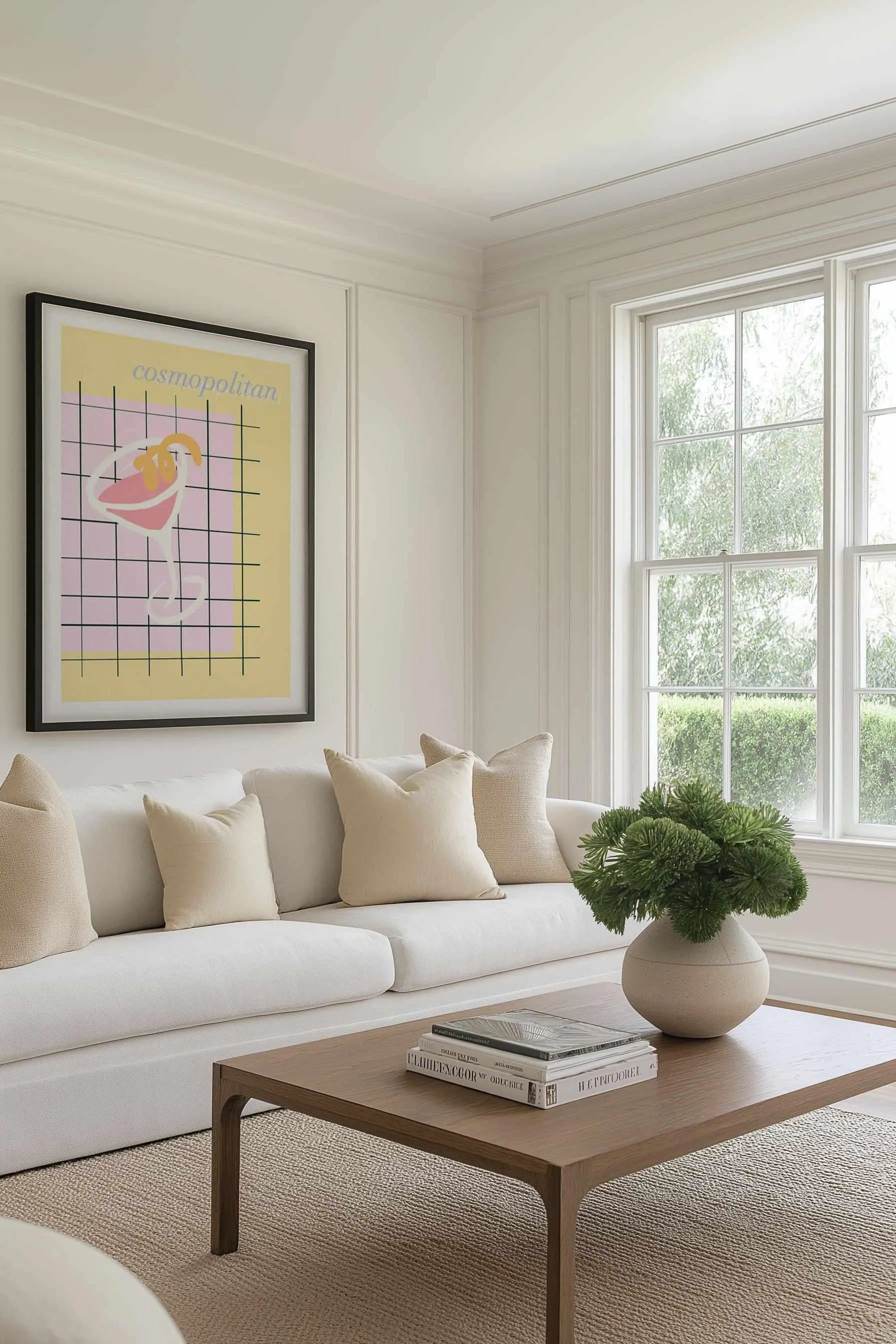 Palm Springs Cosmo Art Print from Olive et Oriel where you can shop wallpaper and artworks online