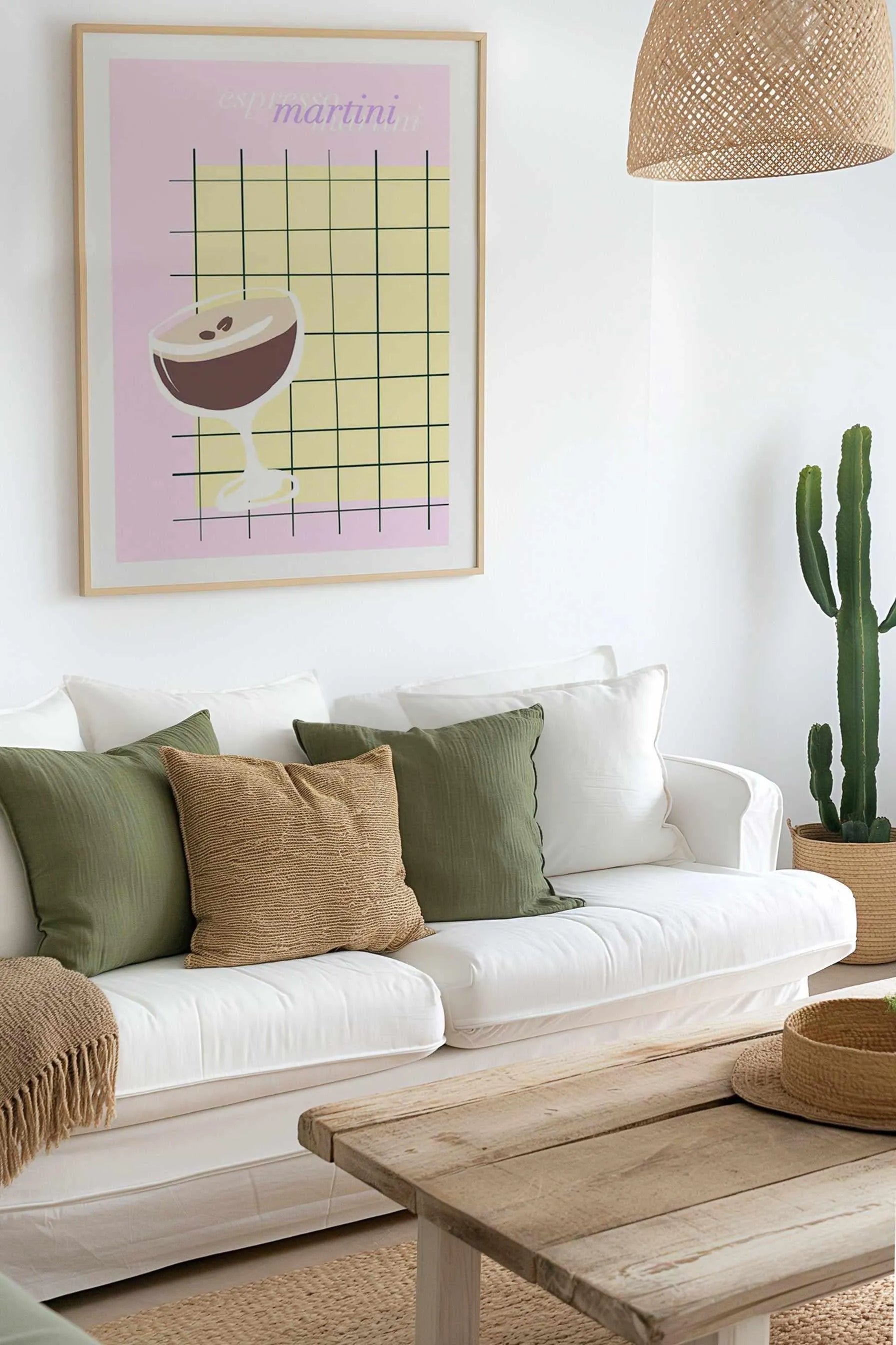 Palm Springs Espresso Art Print from Olive et Oriel where you can shop wallpaper and artworks online