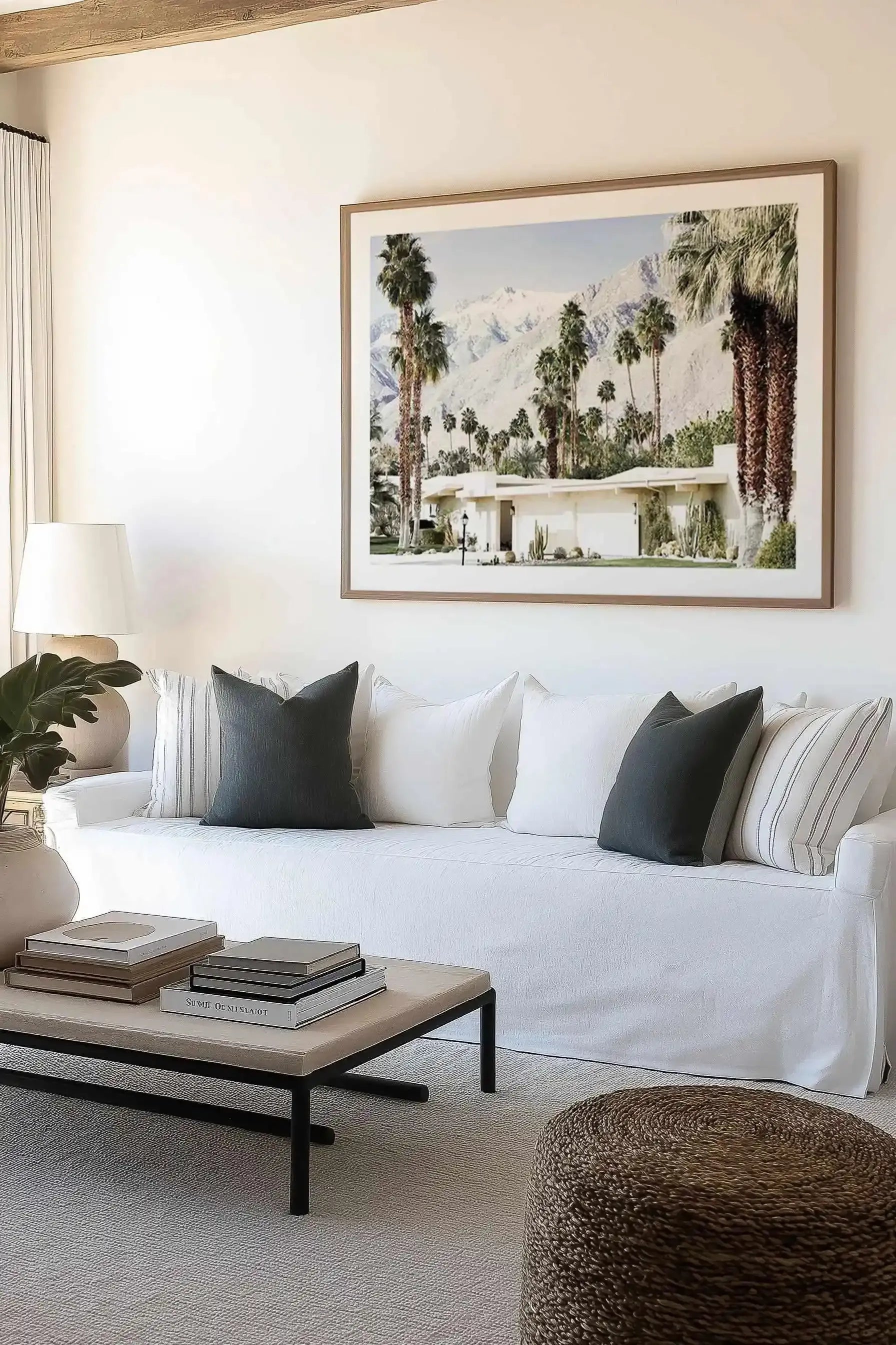Palm Springs House Art Print from Olive et Oriel where you can shop wallpaper and artworks online