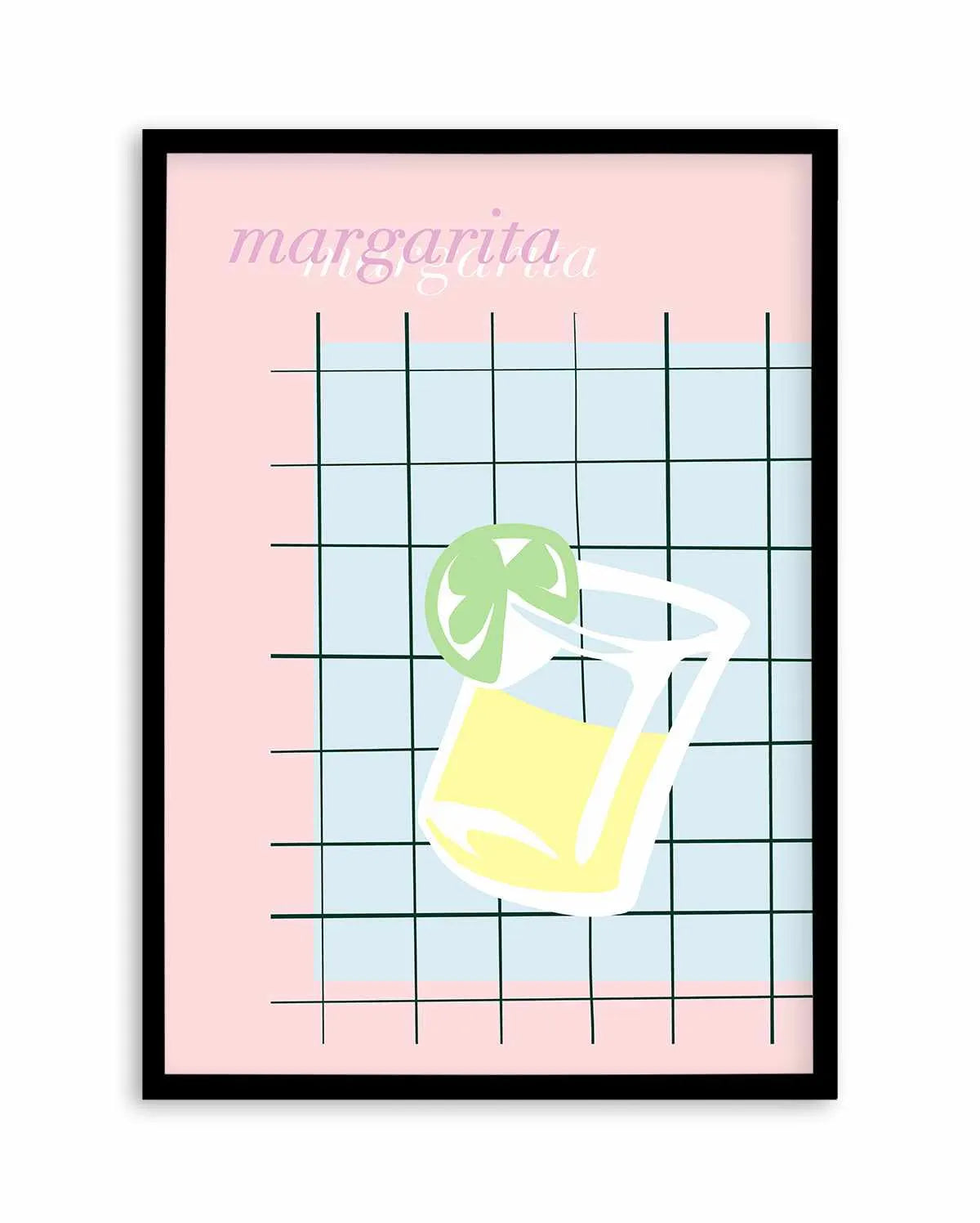 Palm Springs Margarita Art Print from Olive et Oriel where you can shop wallpaper and artworks online