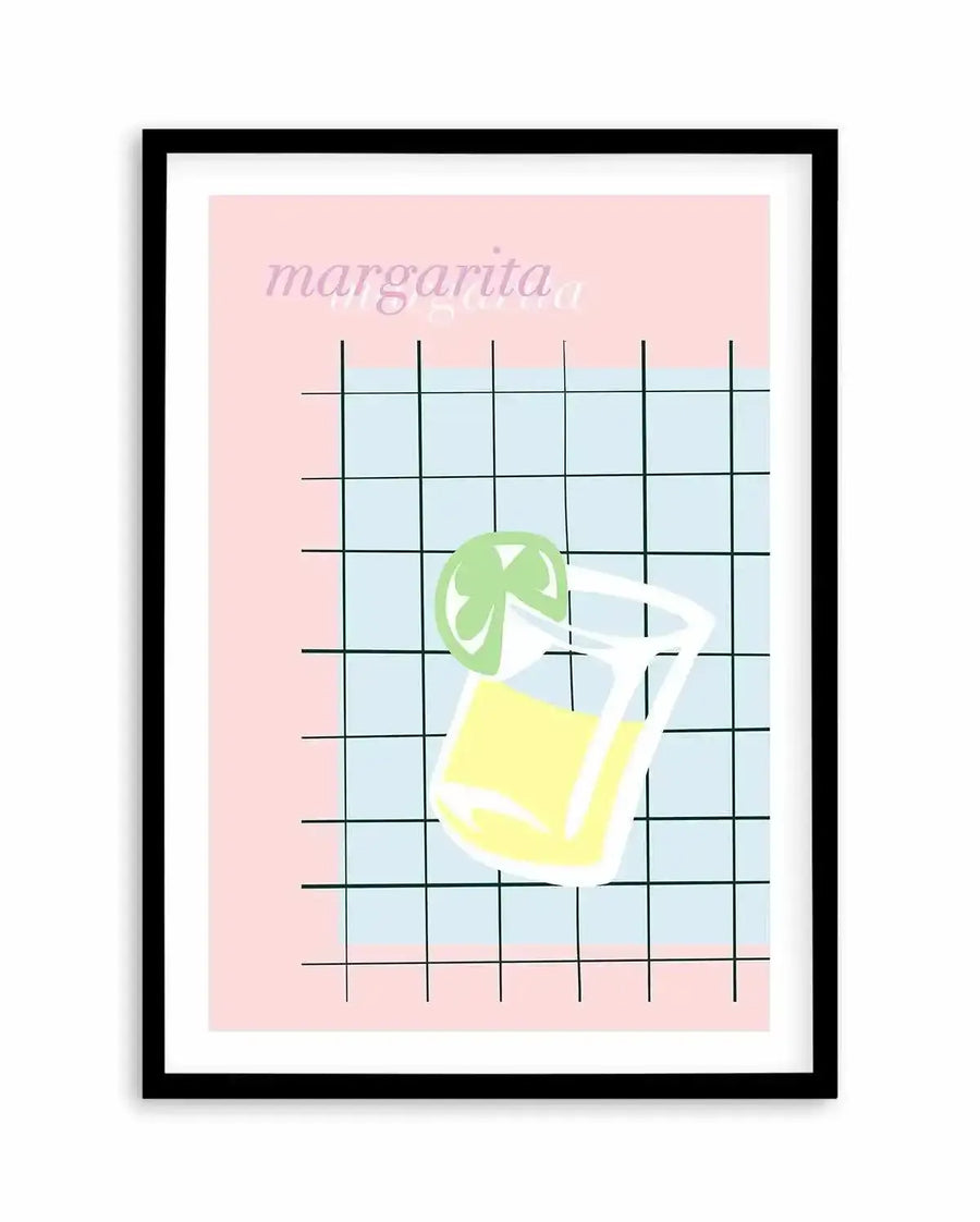 Palm Springs Margarita Art Print from Olive et Oriel where you can shop wallpaper and artworks online