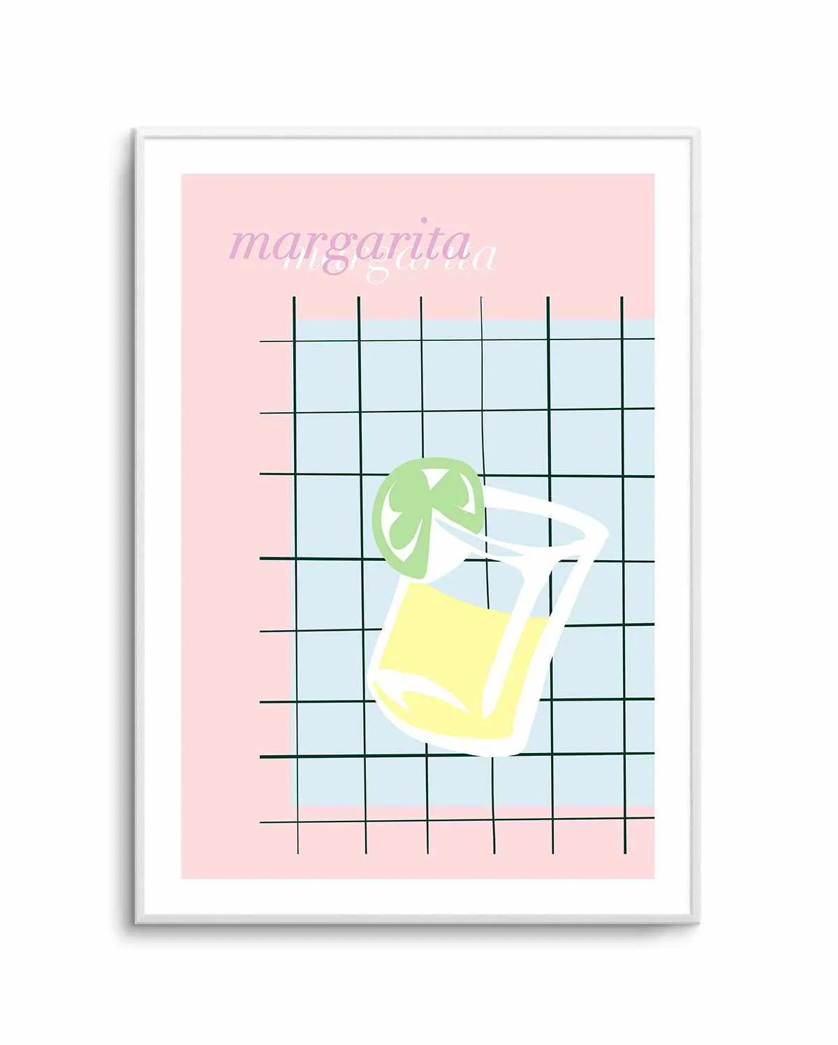 Palm Springs Margarita Art Print from Olive et Oriel where you can shop wallpaper and artworks online