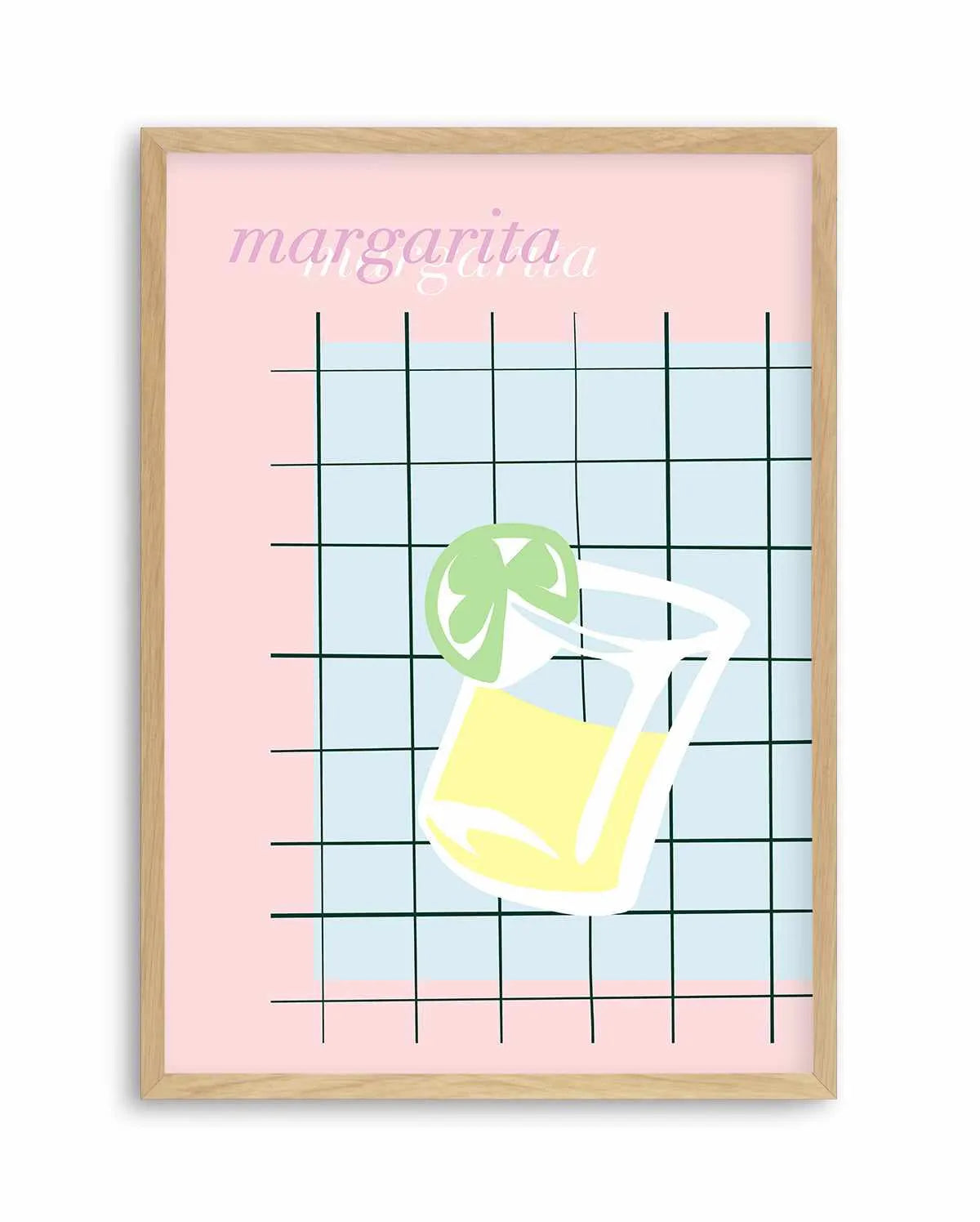 Palm Springs Margarita Art Print from Olive et Oriel where you can shop wallpaper and artworks online