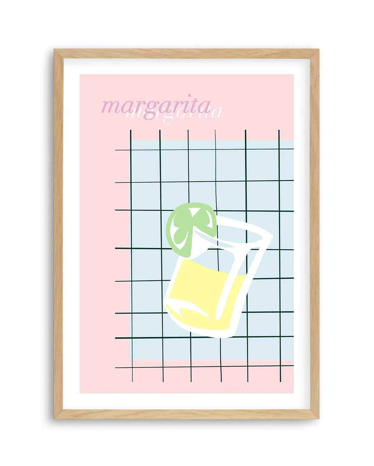 Palm Springs Margarita Art Print from Olive et Oriel where you can shop wallpaper and artworks online