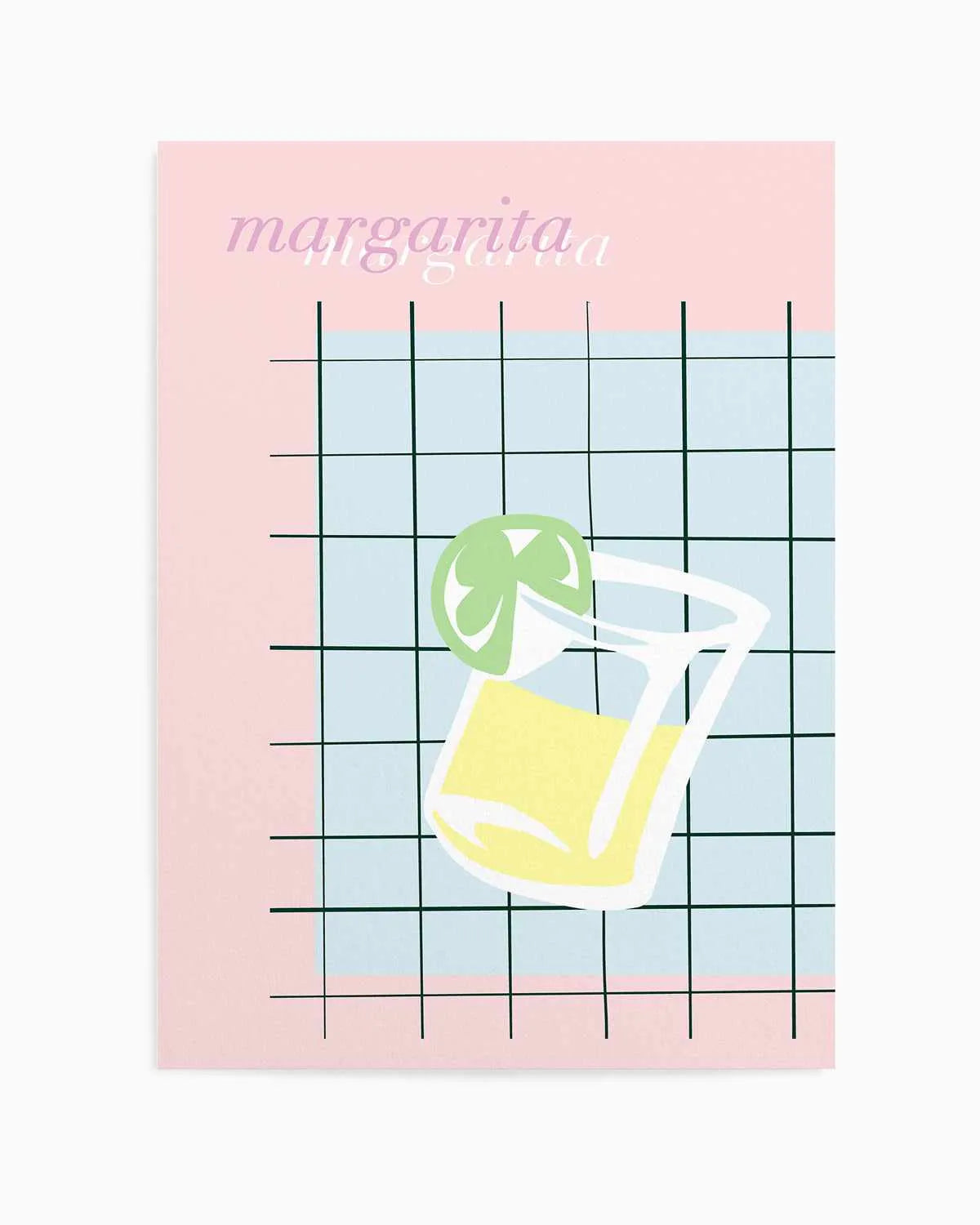 Palm Springs Margarita Art Print from Olive et Oriel where you can shop wallpaper and artworks online