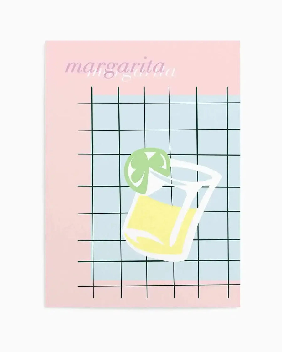 Palm Springs Margarita Art Print from Olive et Oriel where you can shop wallpaper and artworks online