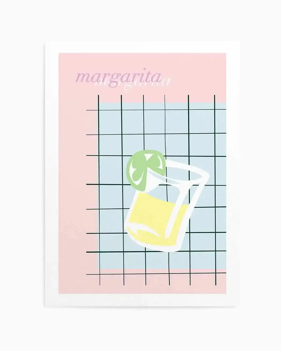 Palm Springs Margarita Art Print from Olive et Oriel where you can shop wallpaper and artworks online