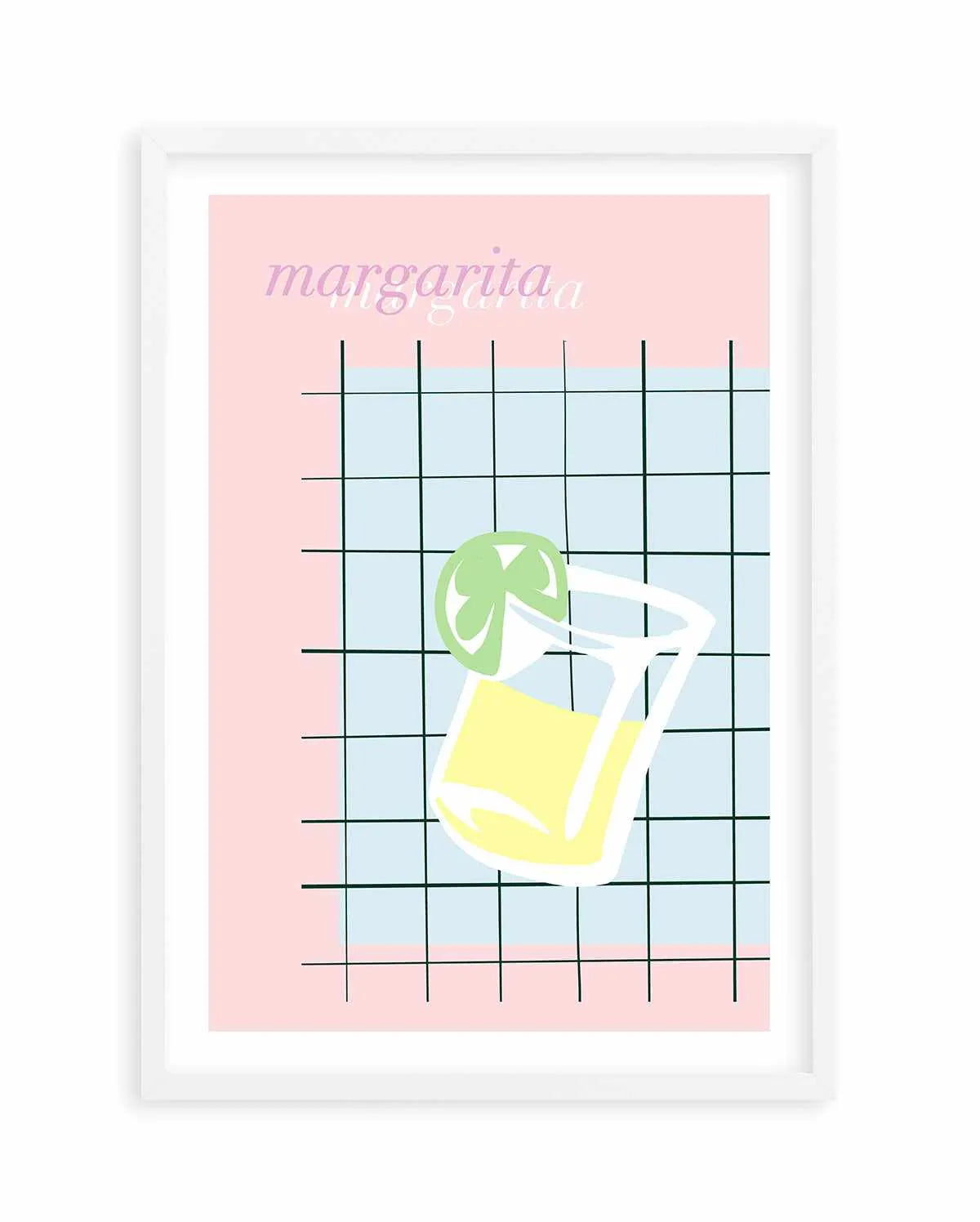 Palm Springs Margarita Art Print from Olive et Oriel where you can shop wallpaper and artworks online