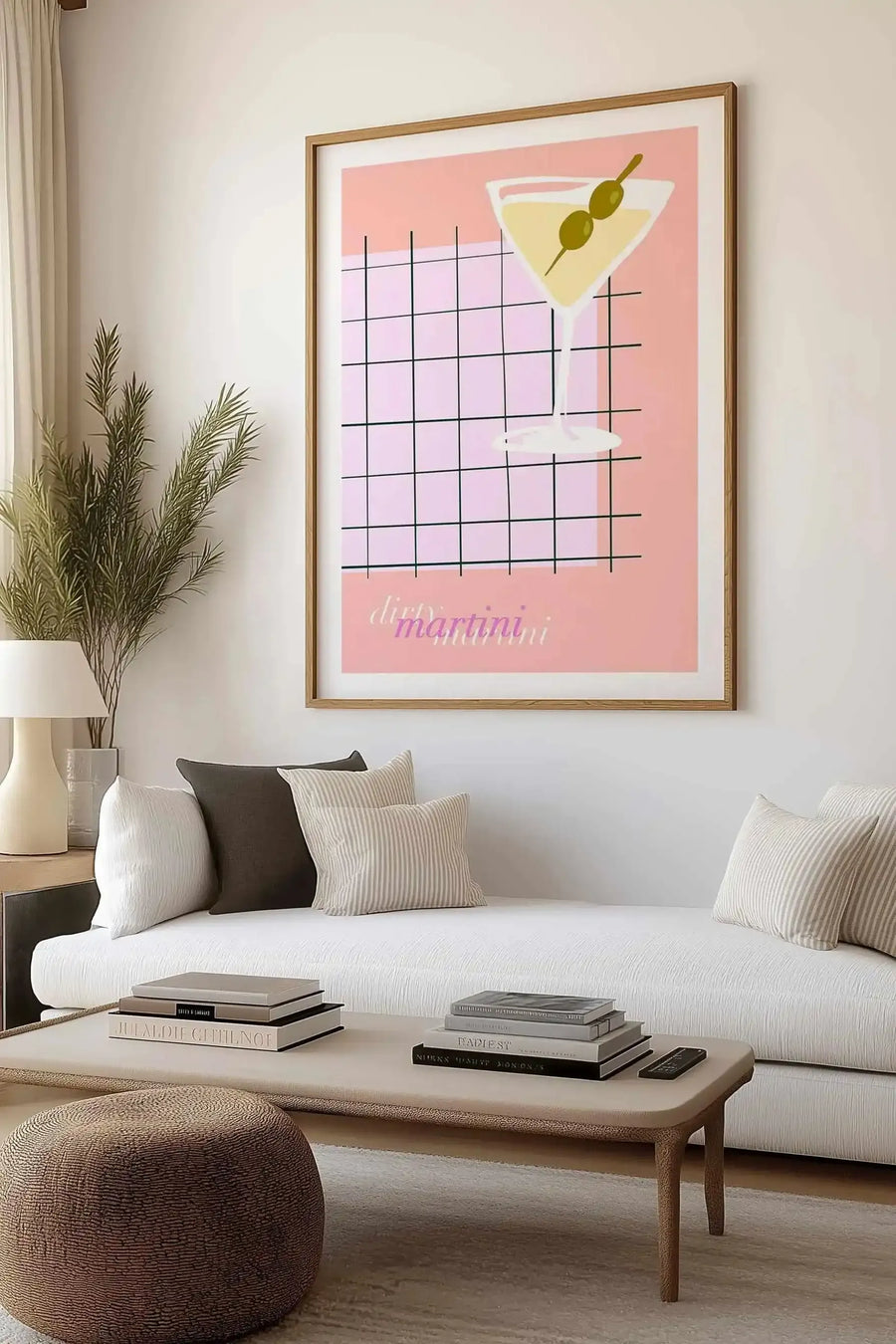 Palm Springs Margarita Art Print from Olive et Oriel where you can shop wallpaper and artworks online