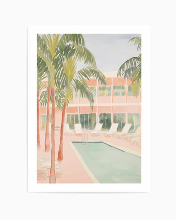 Palm Springs Motel | Art Print from Olive et Oriel where you can shop wallpaper and artworks online