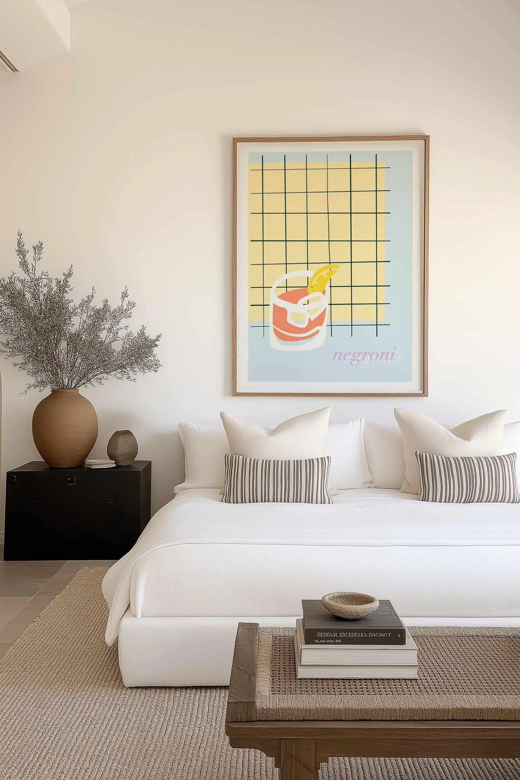Palm Springs Negroni Art Print from Olive et Oriel where you can shop wallpaper and artworks online