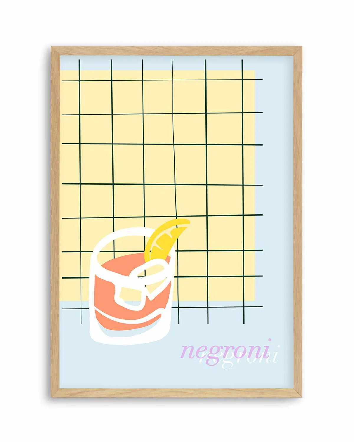 Palm Springs Negroni Art Print from Olive et Oriel where you can shop wallpaper and artworks online