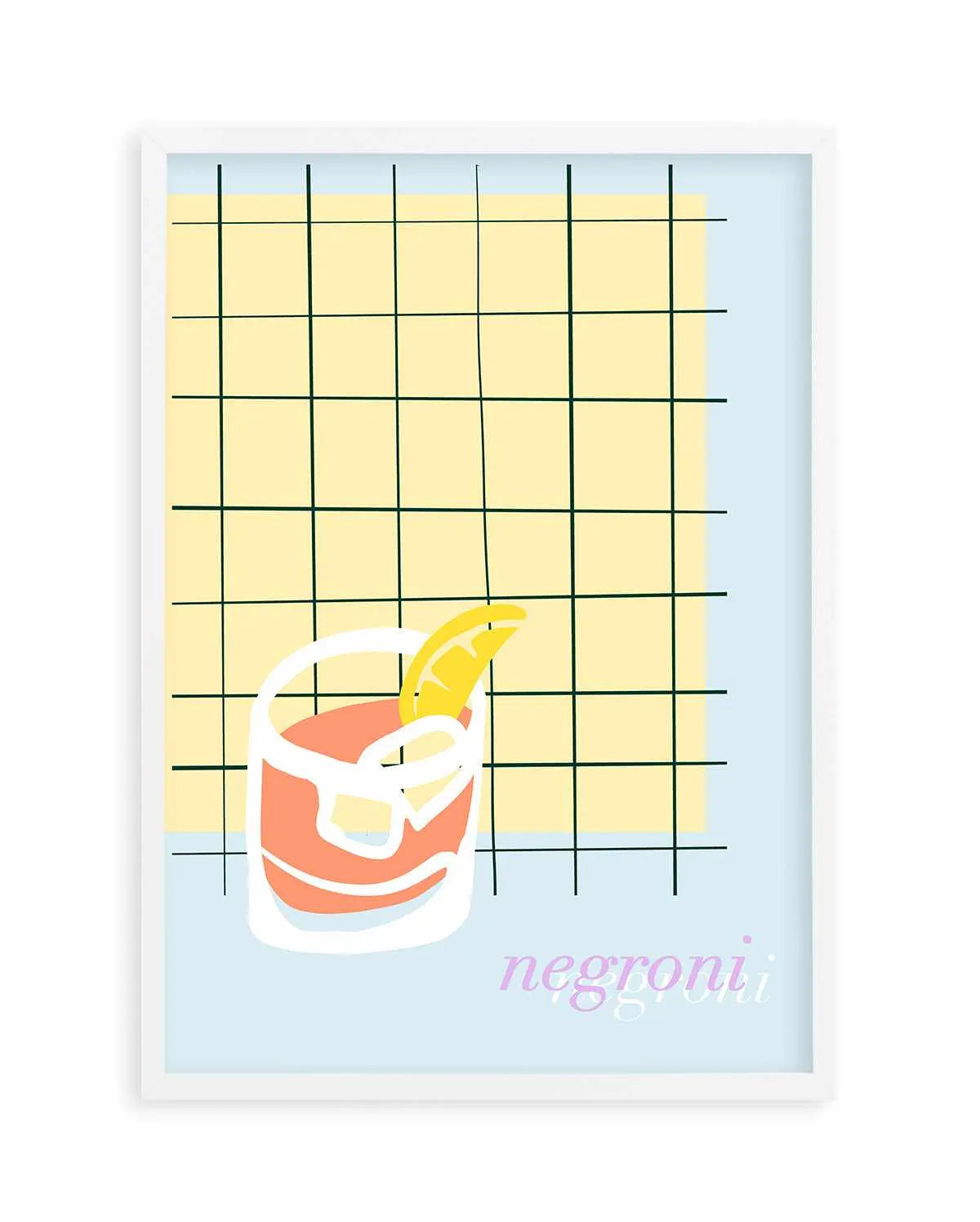 Palm Springs Negroni Art Print from Olive et Oriel where you can shop wallpaper and artworks online