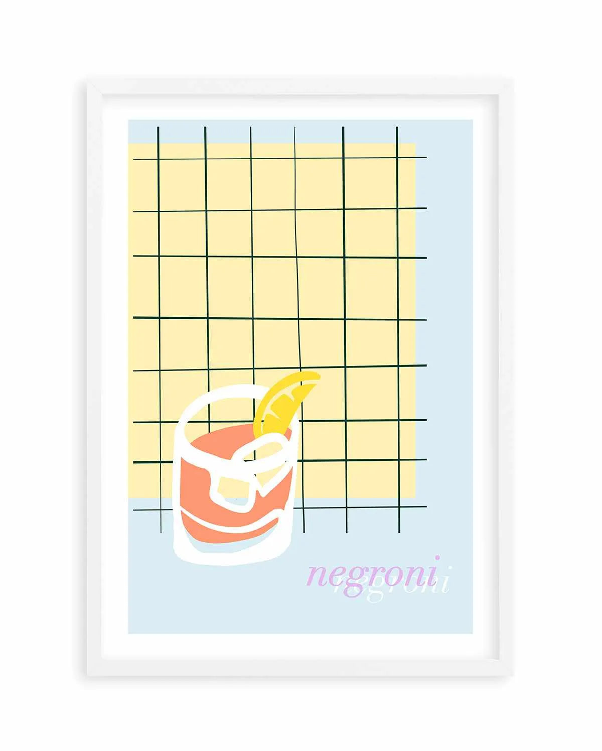 Palm Springs Negroni Art Print from Olive et Oriel where you can shop wallpaper and artworks online