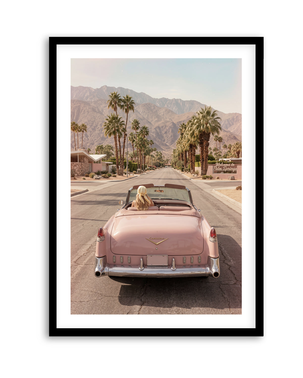 Palm Springs Pink Cadillac I | Art Print