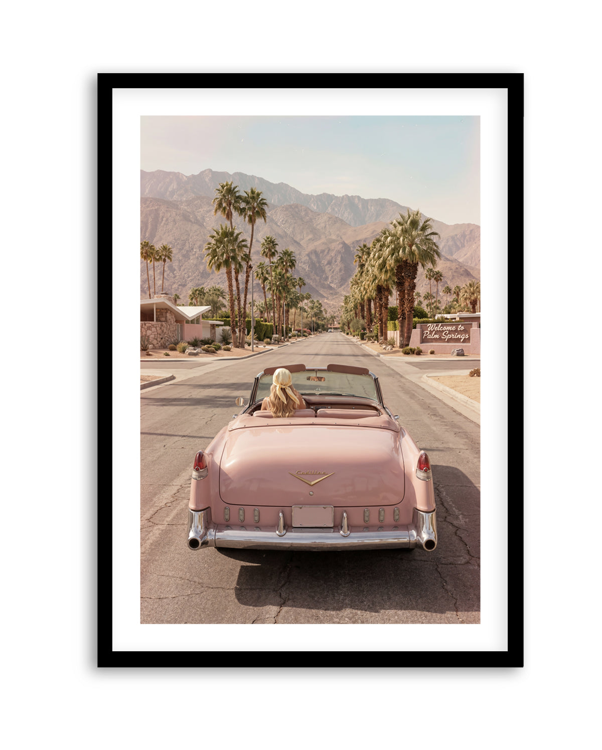 Palm Springs Pink Cadillac I | Art Print