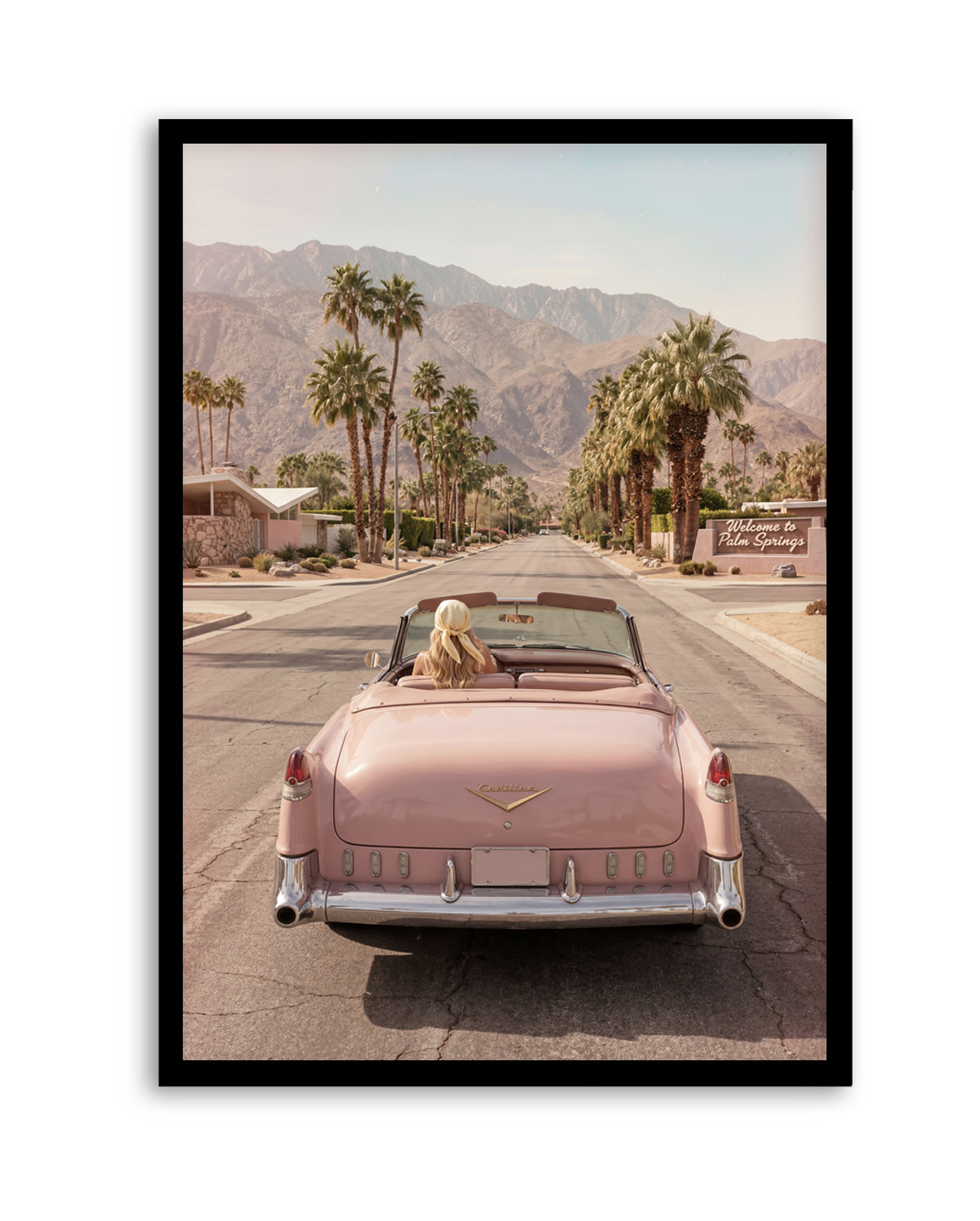 Palm Springs Pink Cadillac I | Art Print