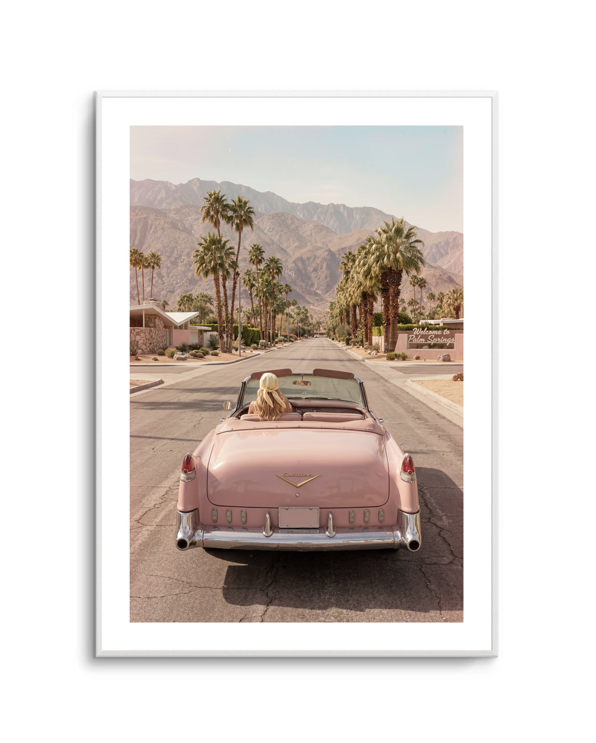 Palm Springs Pink Cadillac I | Art Print