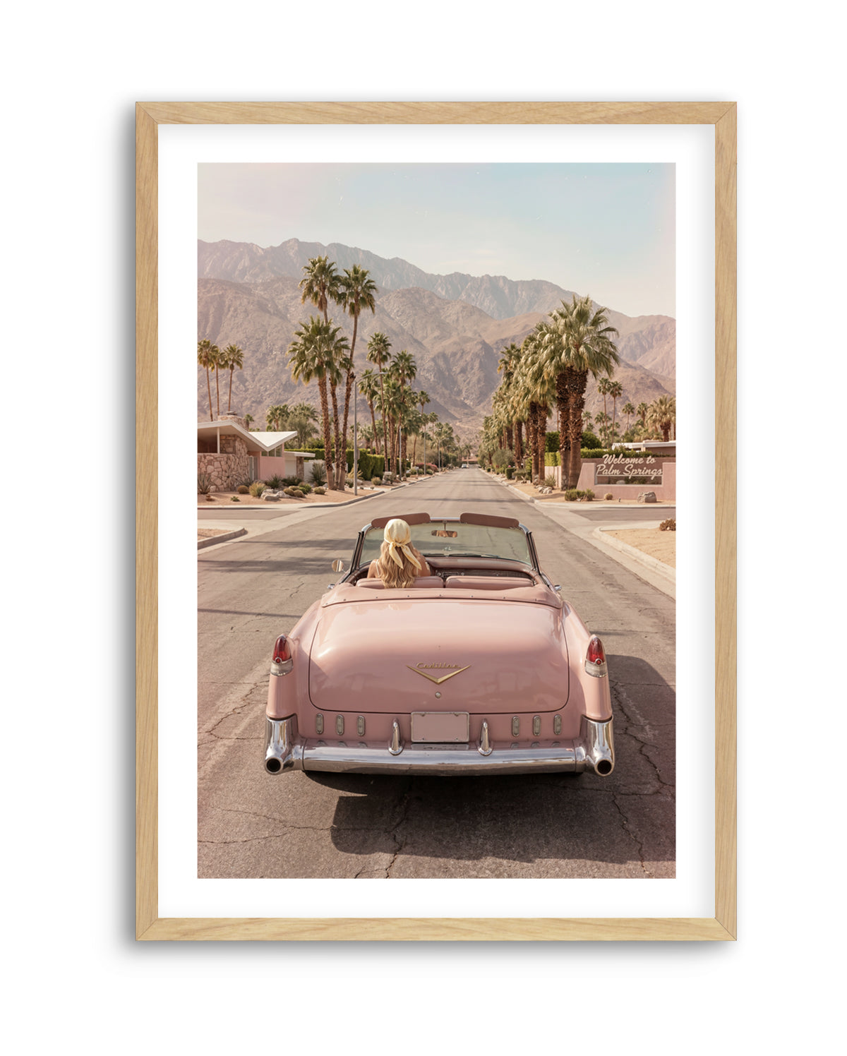 Palm Springs Pink Cadillac I | Art Print