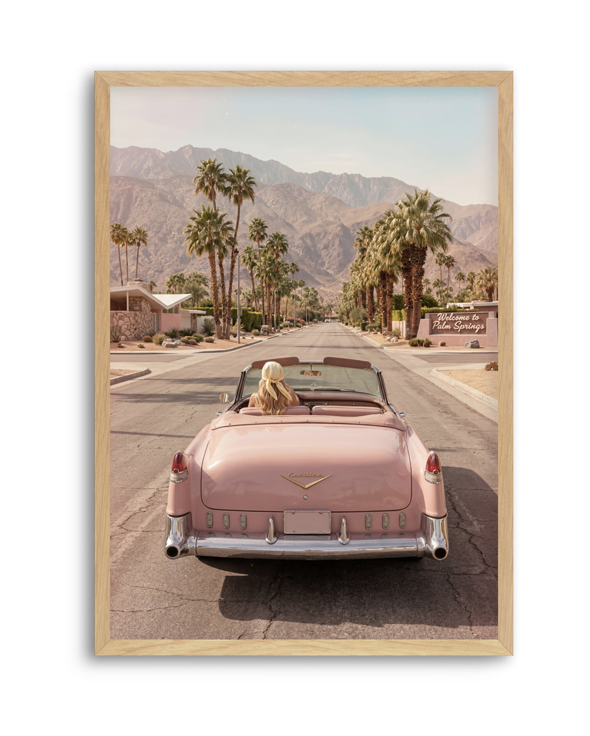 Palm Springs Pink Cadillac I | Art Print