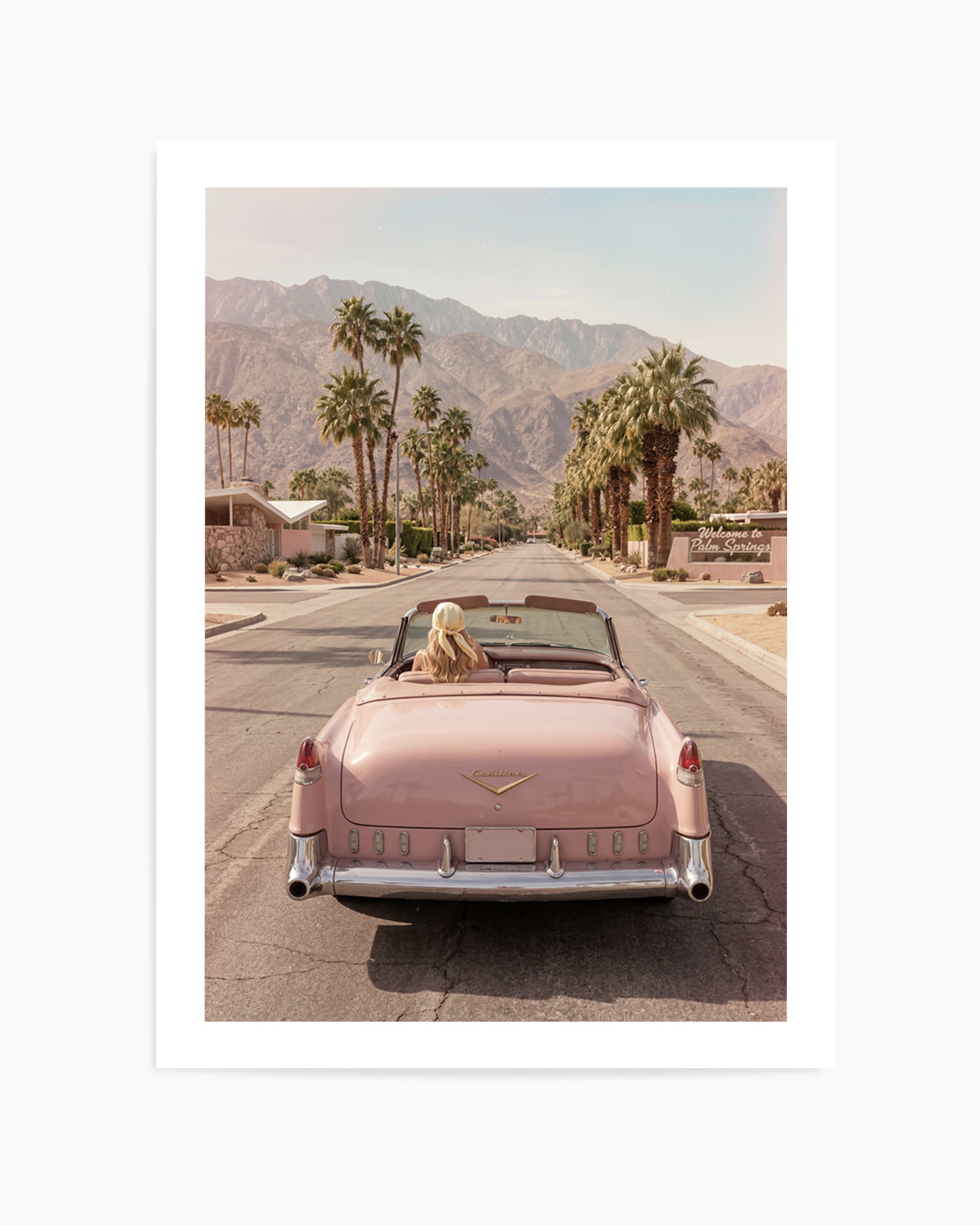 Palm Springs Pink Cadillac I | Art Print