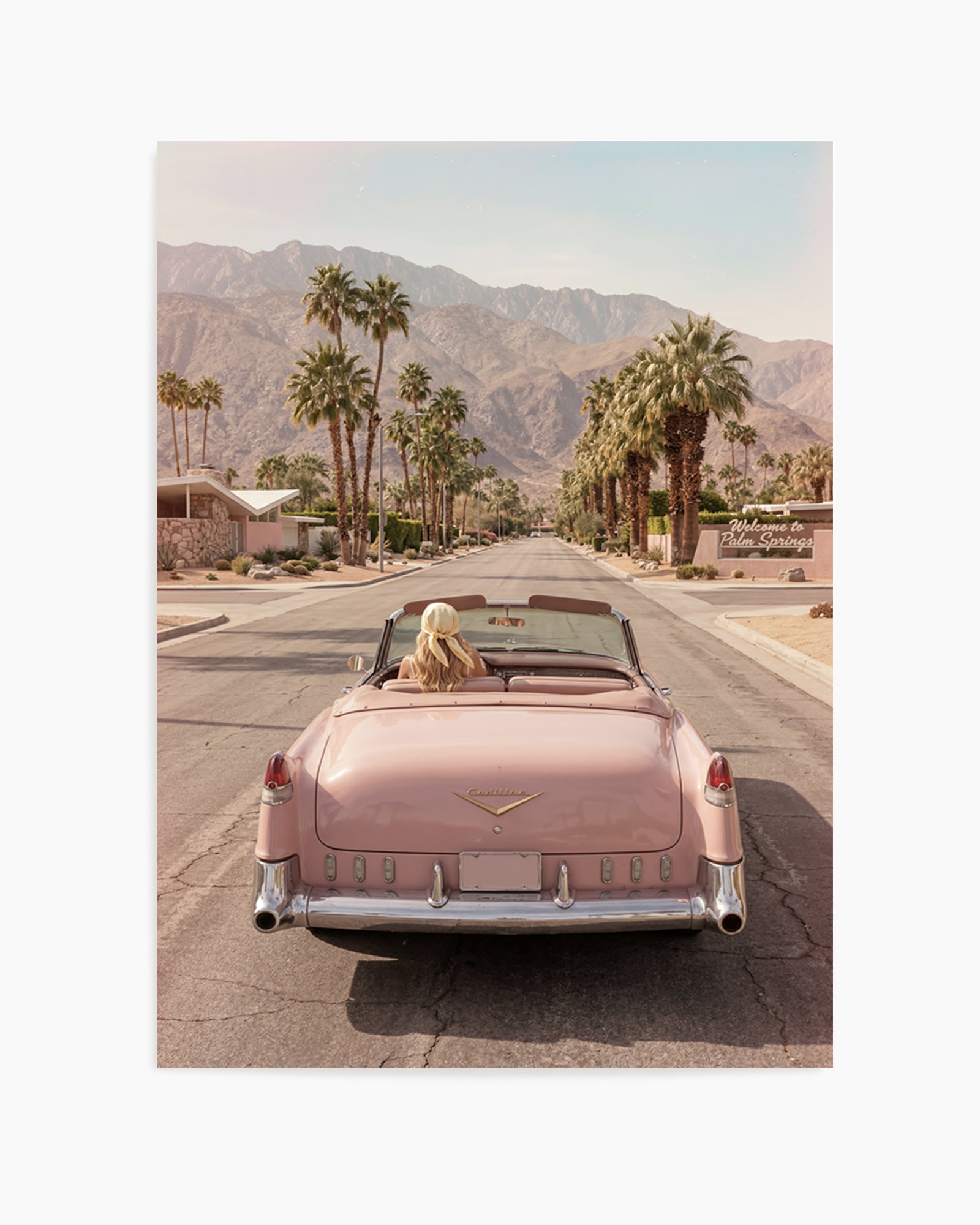 Palm Springs Pink Cadillac I | Art Print