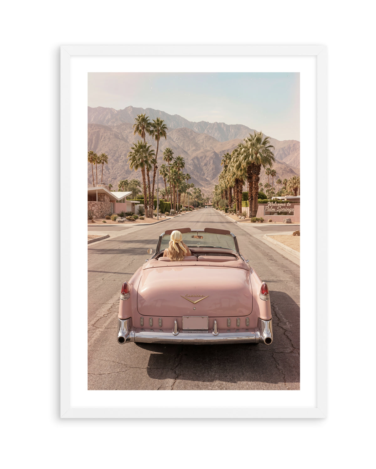 Palm Springs Pink Cadillac I | Art Print