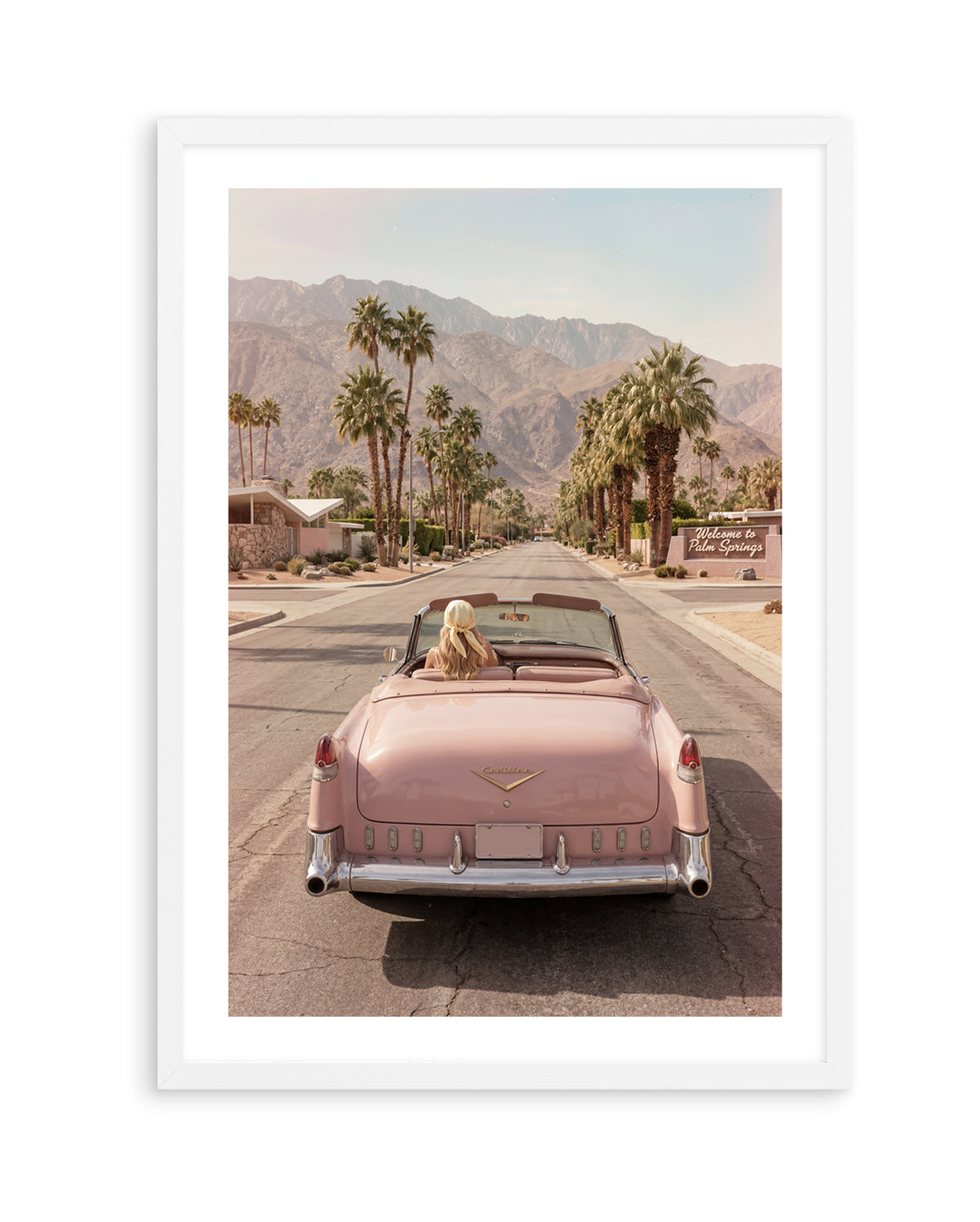 Palm Springs Pink Cadillac I | Art Print