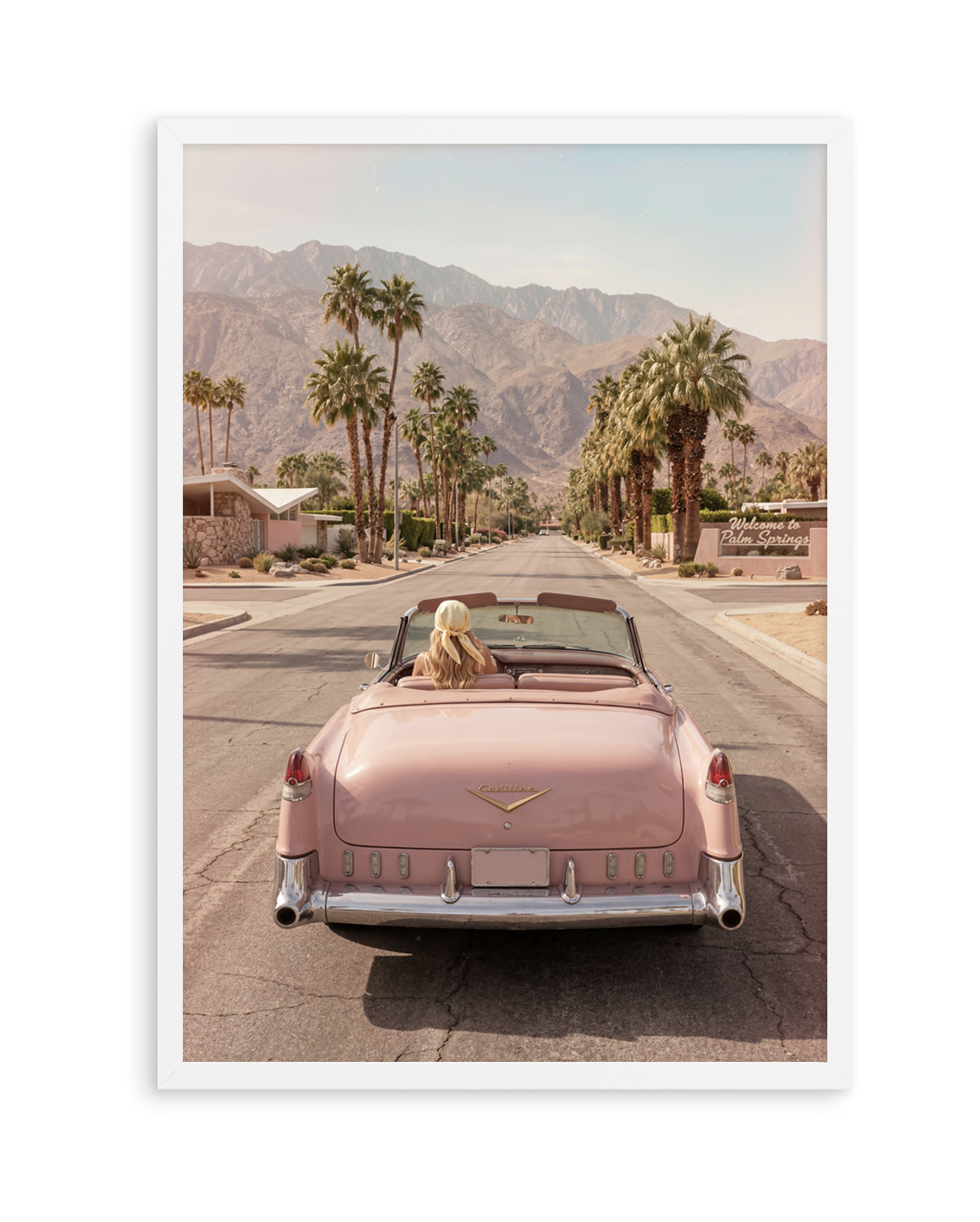 Palm Springs Pink Cadillac I | Art Print