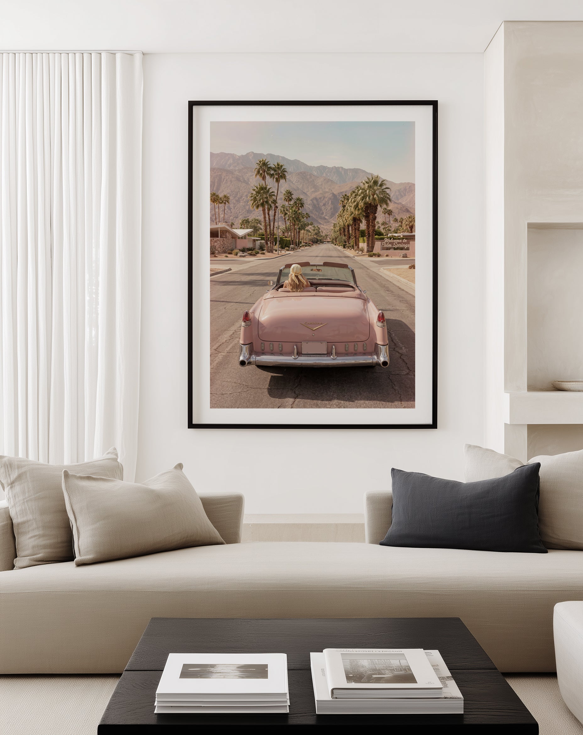 Palm Springs Pink Cadillac I | Art Print