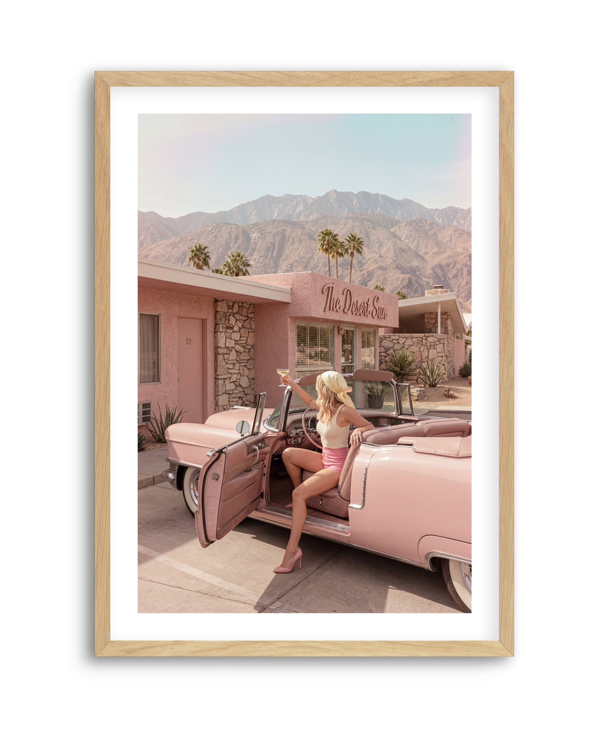 Palm Springs Pink Cadillac II | Art Print