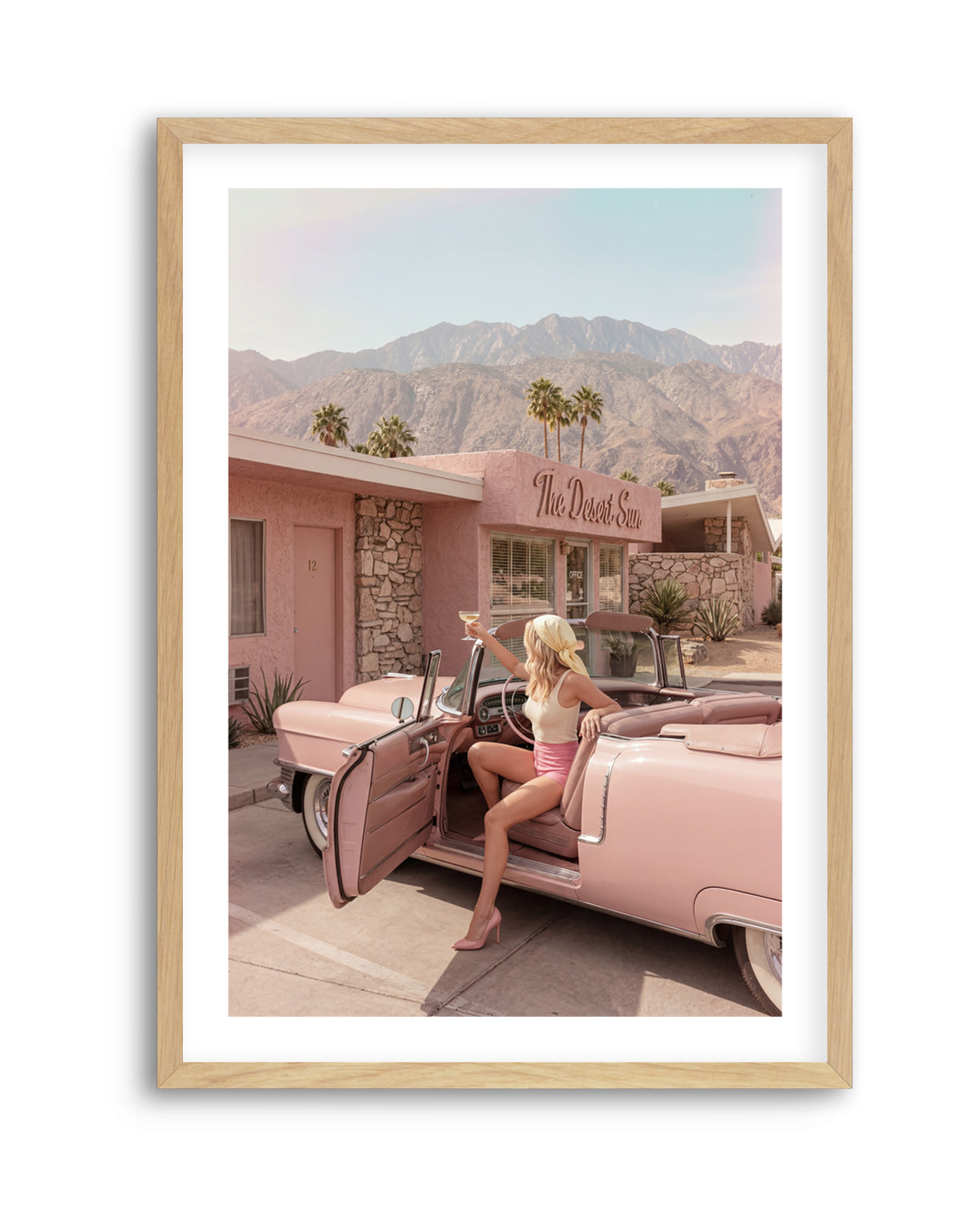 Palm Springs Pink Cadillac II | Art Print