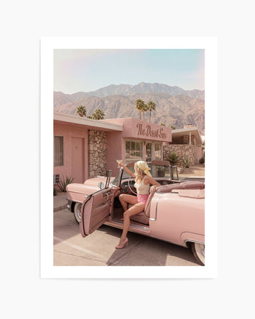 Palm Springs Pink Cadillac II | Art Print