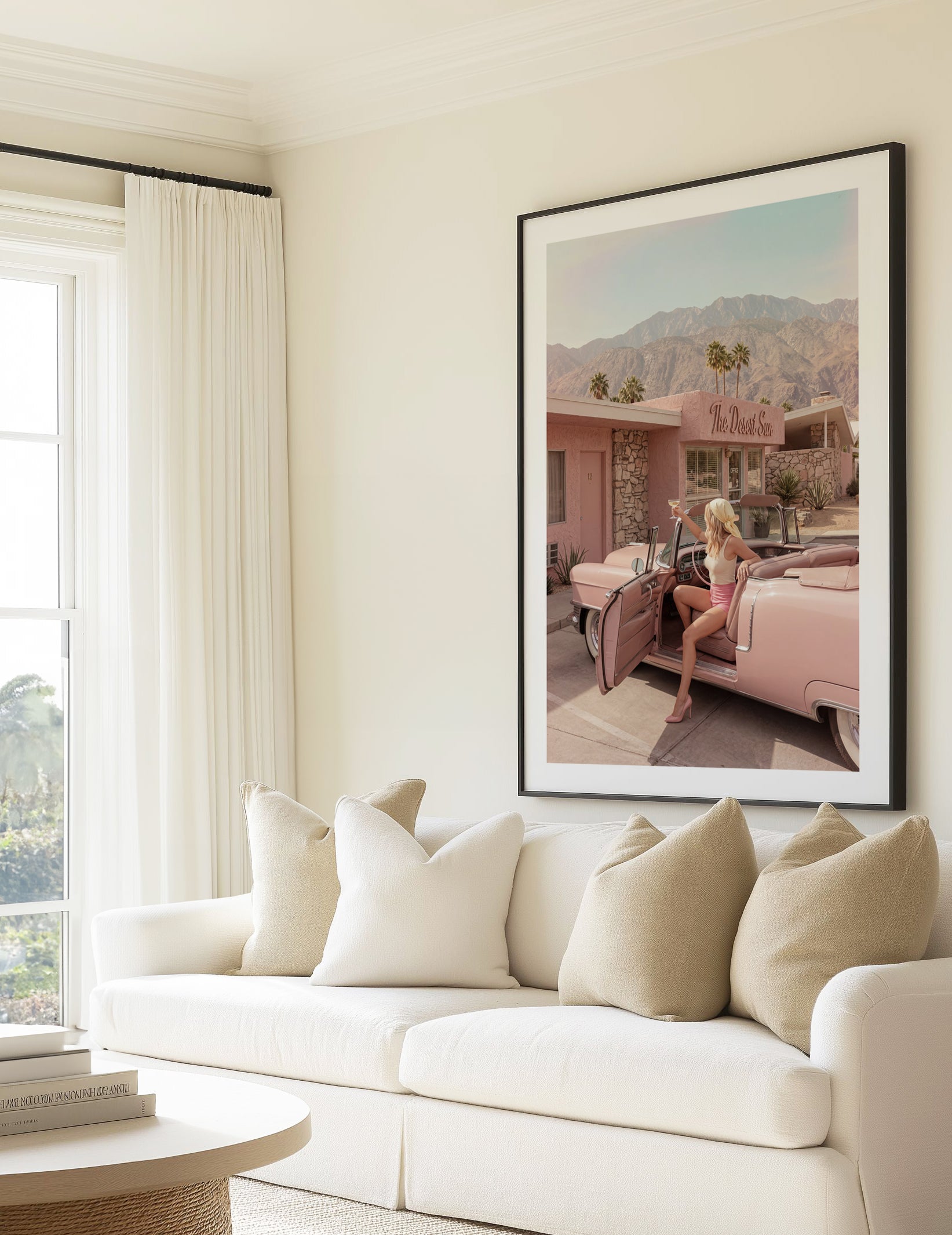 Palm Springs Pink Cadillac II | Art Print