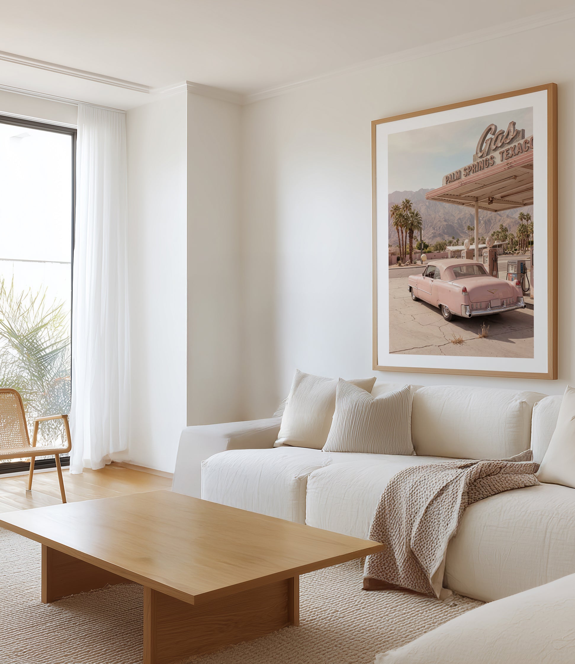 Palm Springs Pink Cadillac III | Art Print