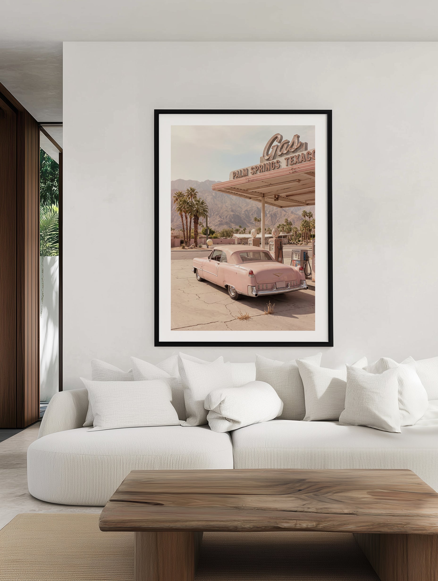 Palm Springs Pink Cadillac III | Art Print