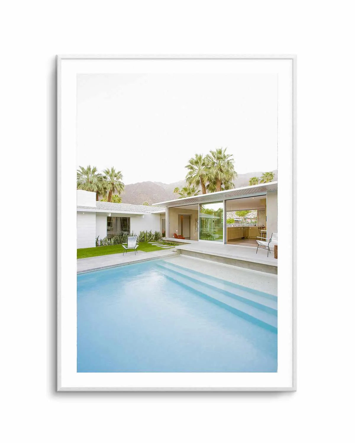 Palm Springs Pool Art Print from Olive et Oriel where you can shop wallpaper and artworks online