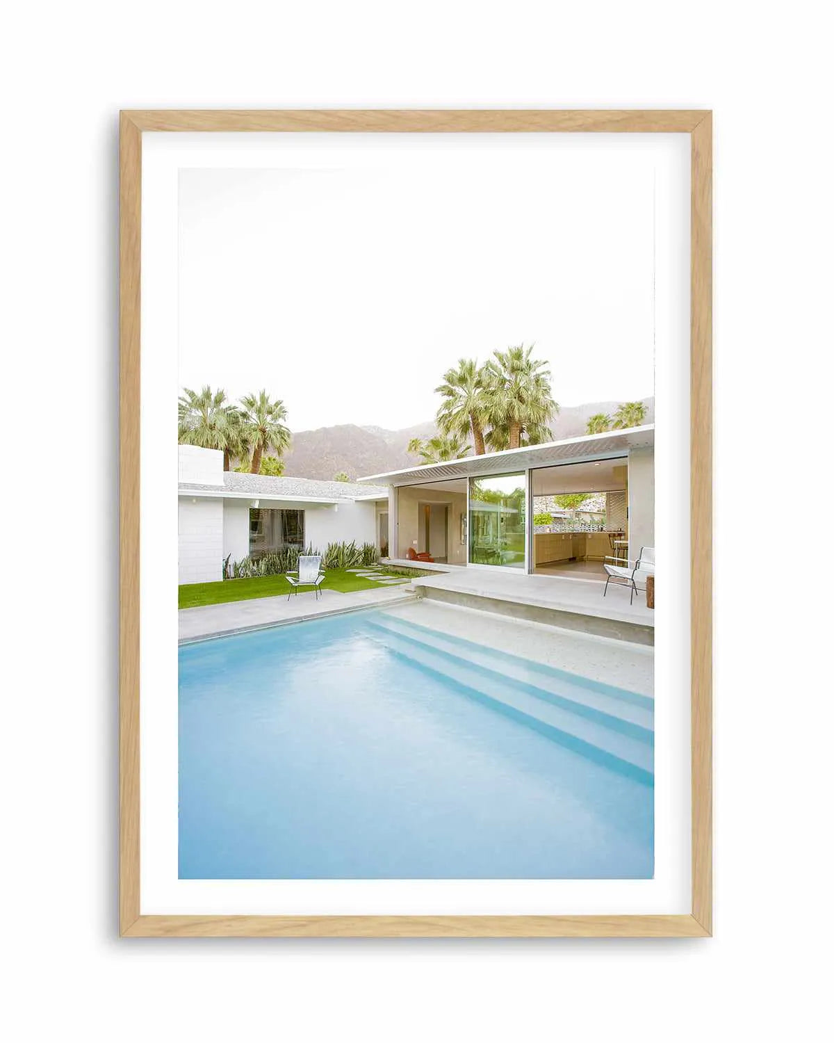 Palm Springs Pool Art Print from Olive et Oriel where you can shop wallpaper and artworks online