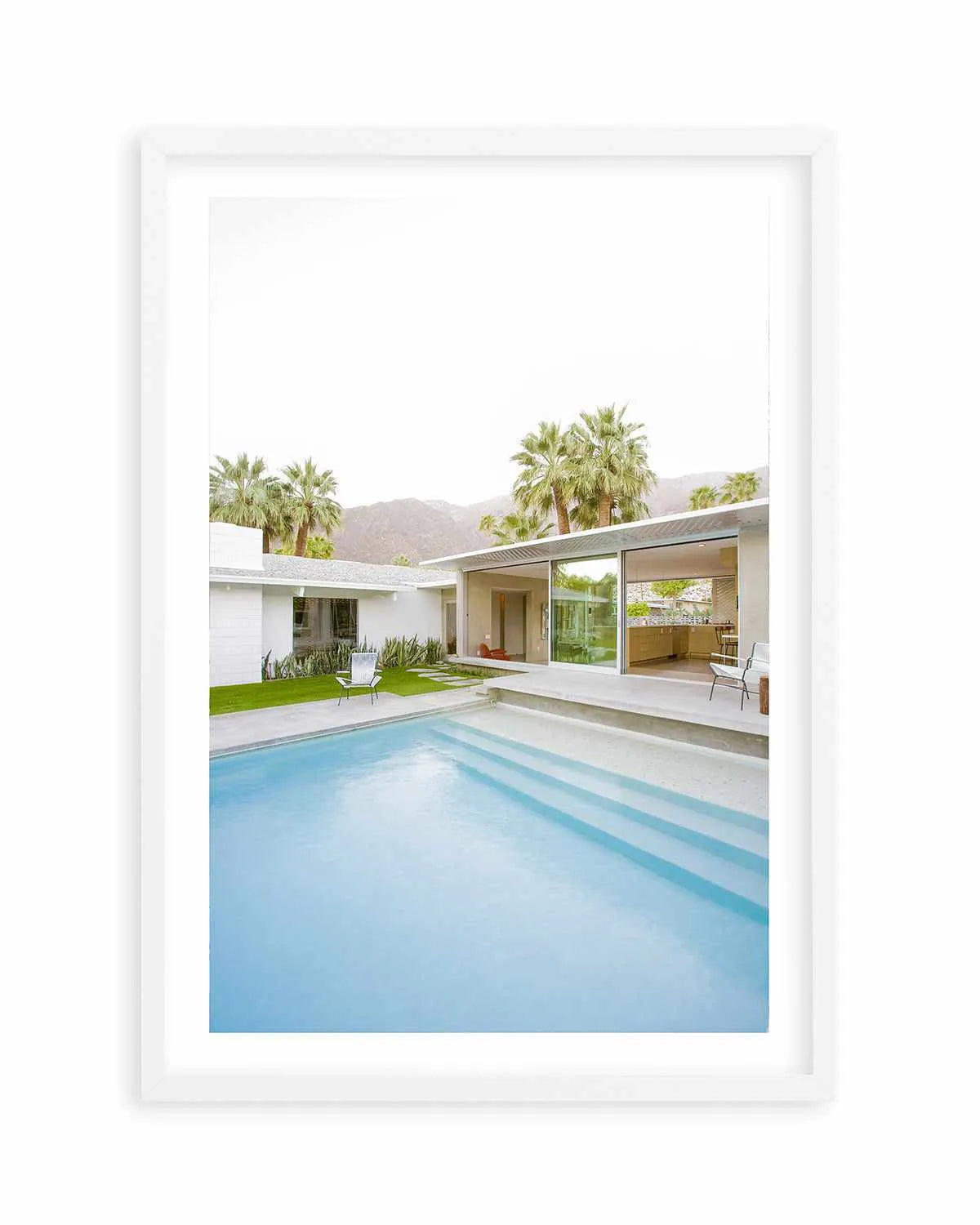 Palm Springs Pool Art Print from Olive et Oriel where you can shop wallpaper and artworks online