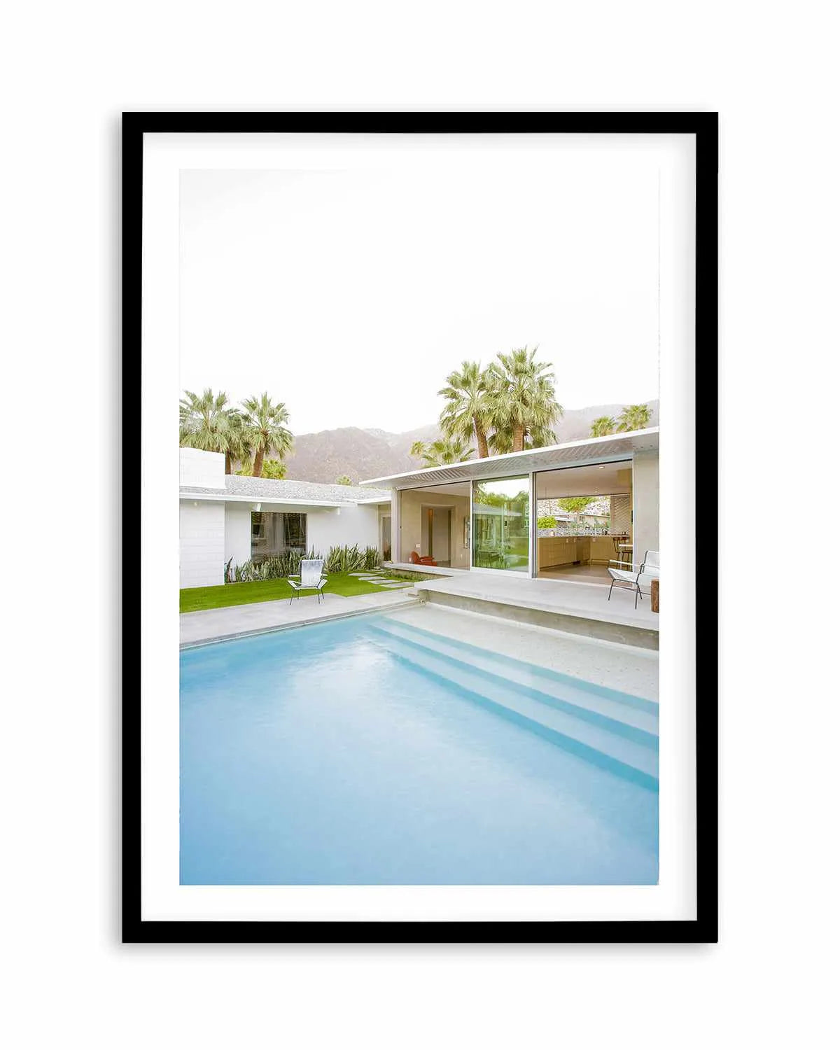 Palm Springs Pool Art Print from Olive et Oriel where you can shop wallpaper and artworks online