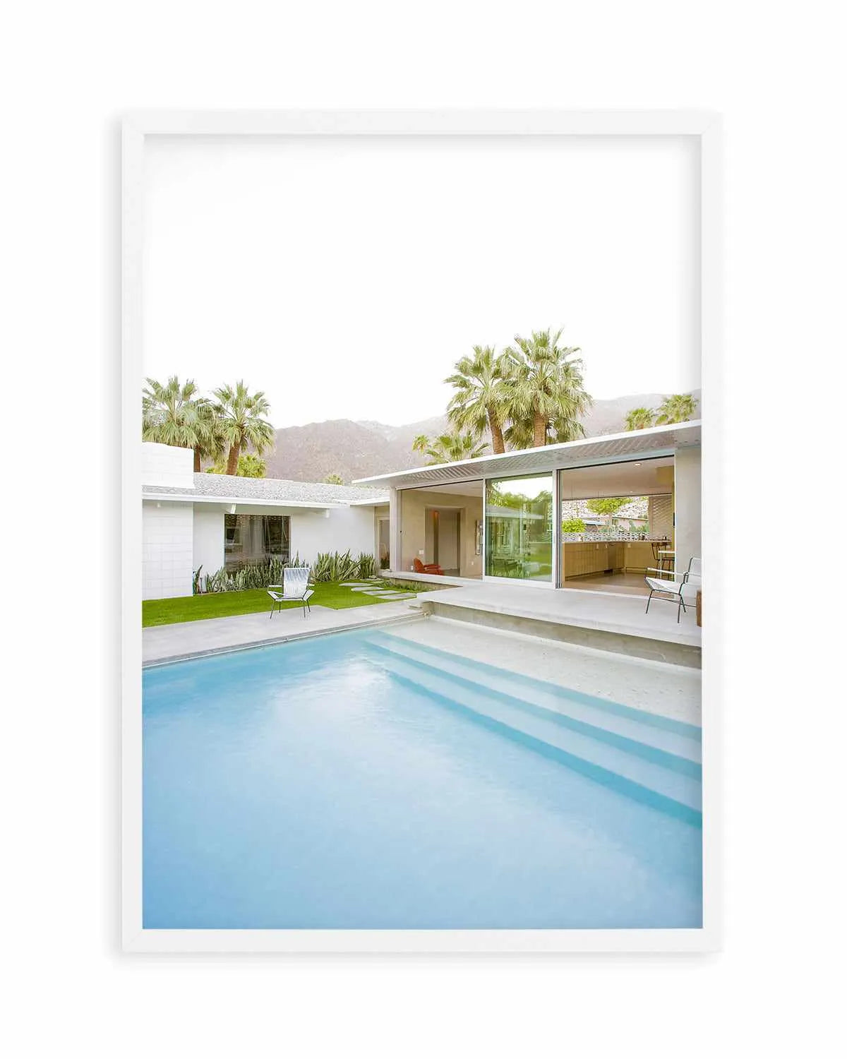 Palm Springs Pool Art Print from Olive et Oriel where you can shop wallpaper and artworks online