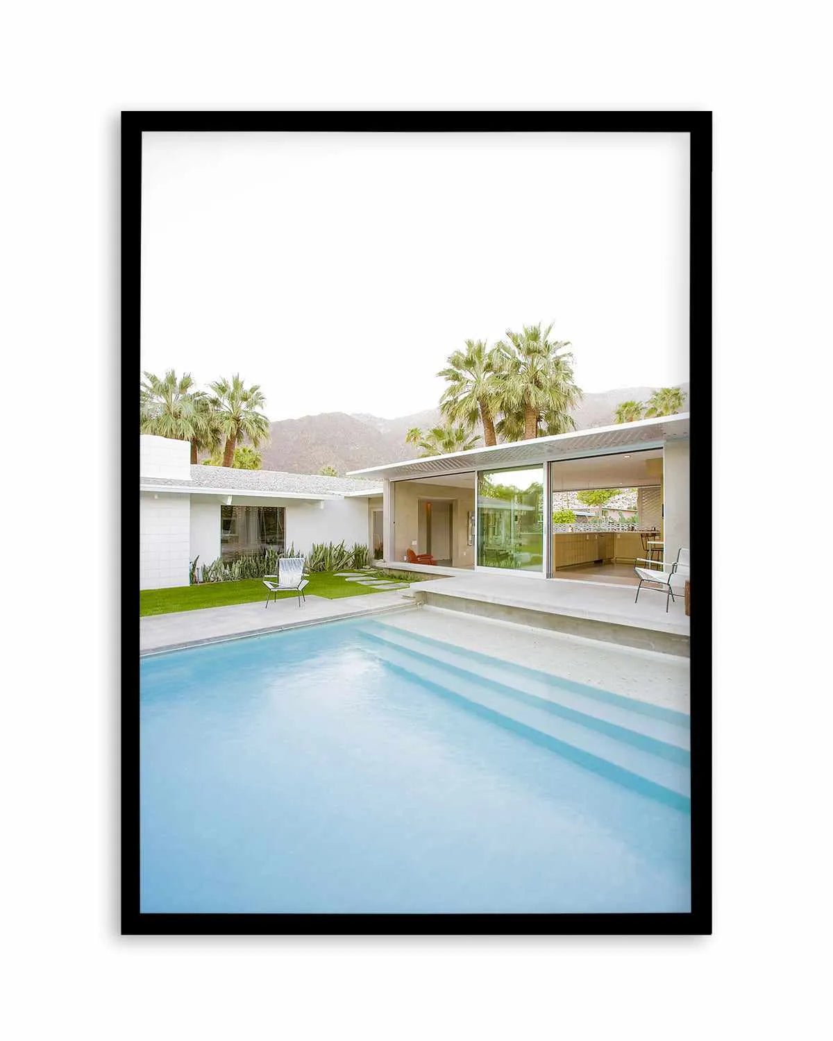 Palm Springs Pool Art Print from Olive et Oriel where you can shop wallpaper and artworks online