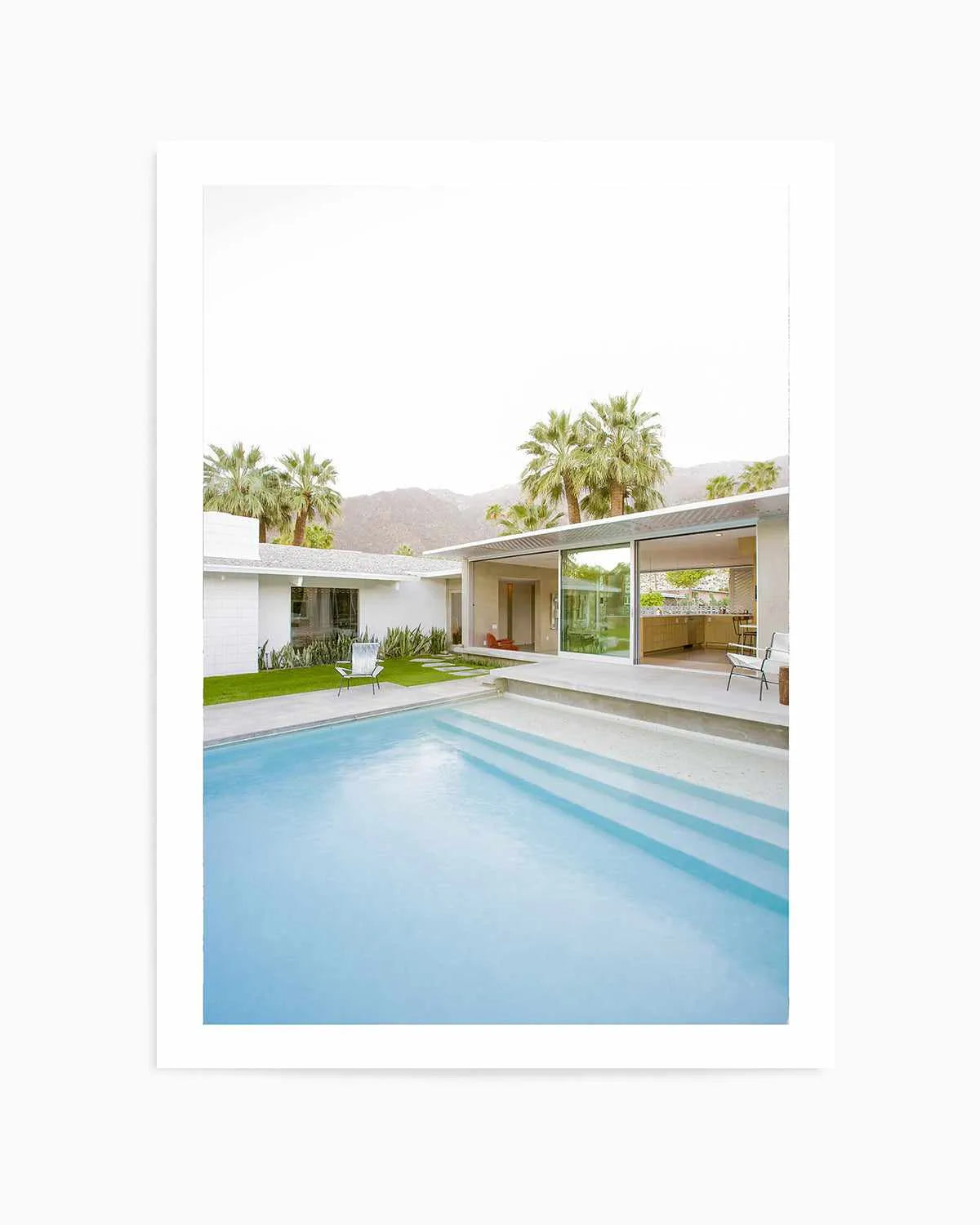 Palm Springs Pool Art Print from Olive et Oriel where you can shop wallpaper and artworks online