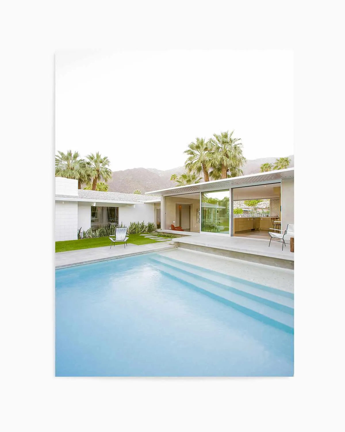 Palm Springs Pool Art Print from Olive et Oriel where you can shop wallpaper and artworks online