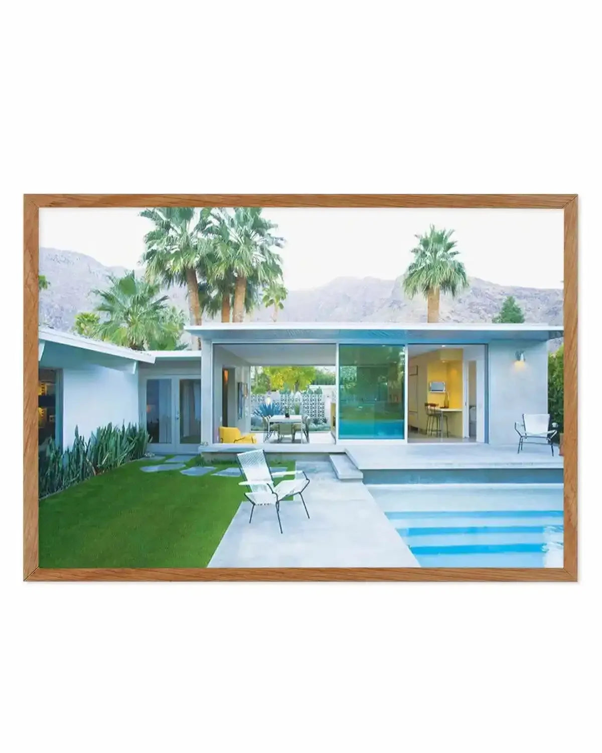 Palm Springs Poolside Art Print from Olive et Oriel where you can shop wallpaper and artworks online