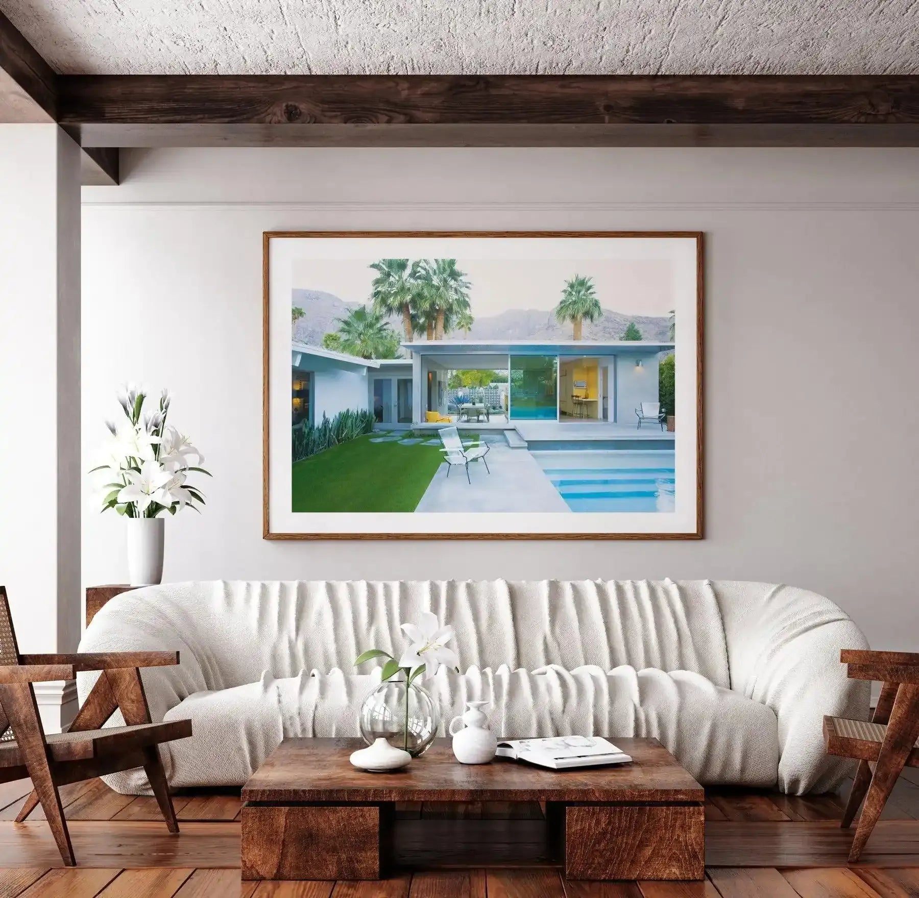 Palm Springs Poolside Art Print-PRINT-Olive et Oriel-Olive et Oriel-Buy-Australian-Art-Prints-Online-with-Olive-et-Oriel-Your-Artwork-Specialists-Austrailia-Decorate-With-Coastal-Photo-Wall-Art-Prints-From-Our-Beach-House-Artwork-Collection-Fine-Poster-and-Framed-Artwork
